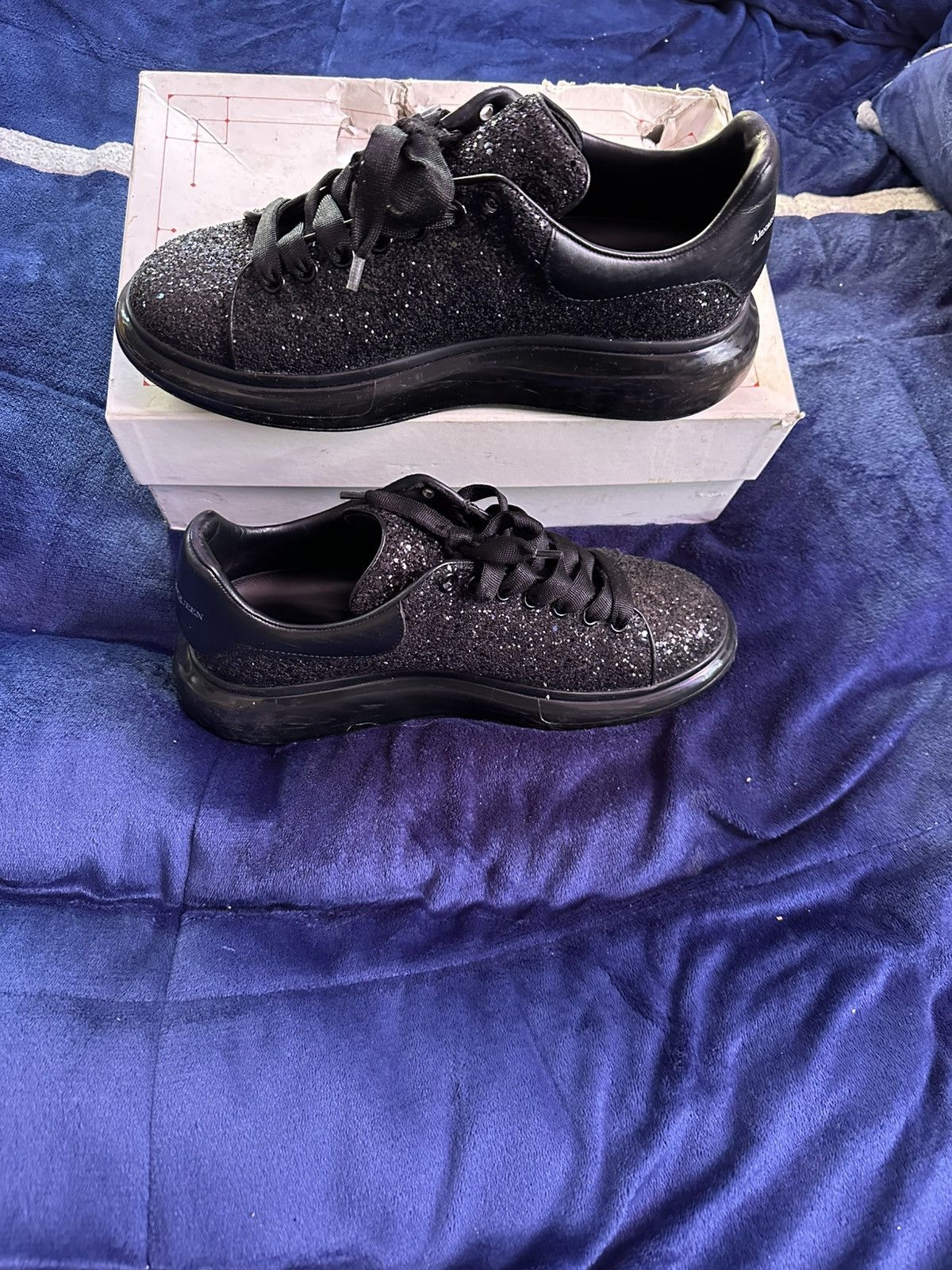 Alexander McQueen Glitter Transparent Sole Oversize Size US 12 / EU 45 - 2 Thumbnail