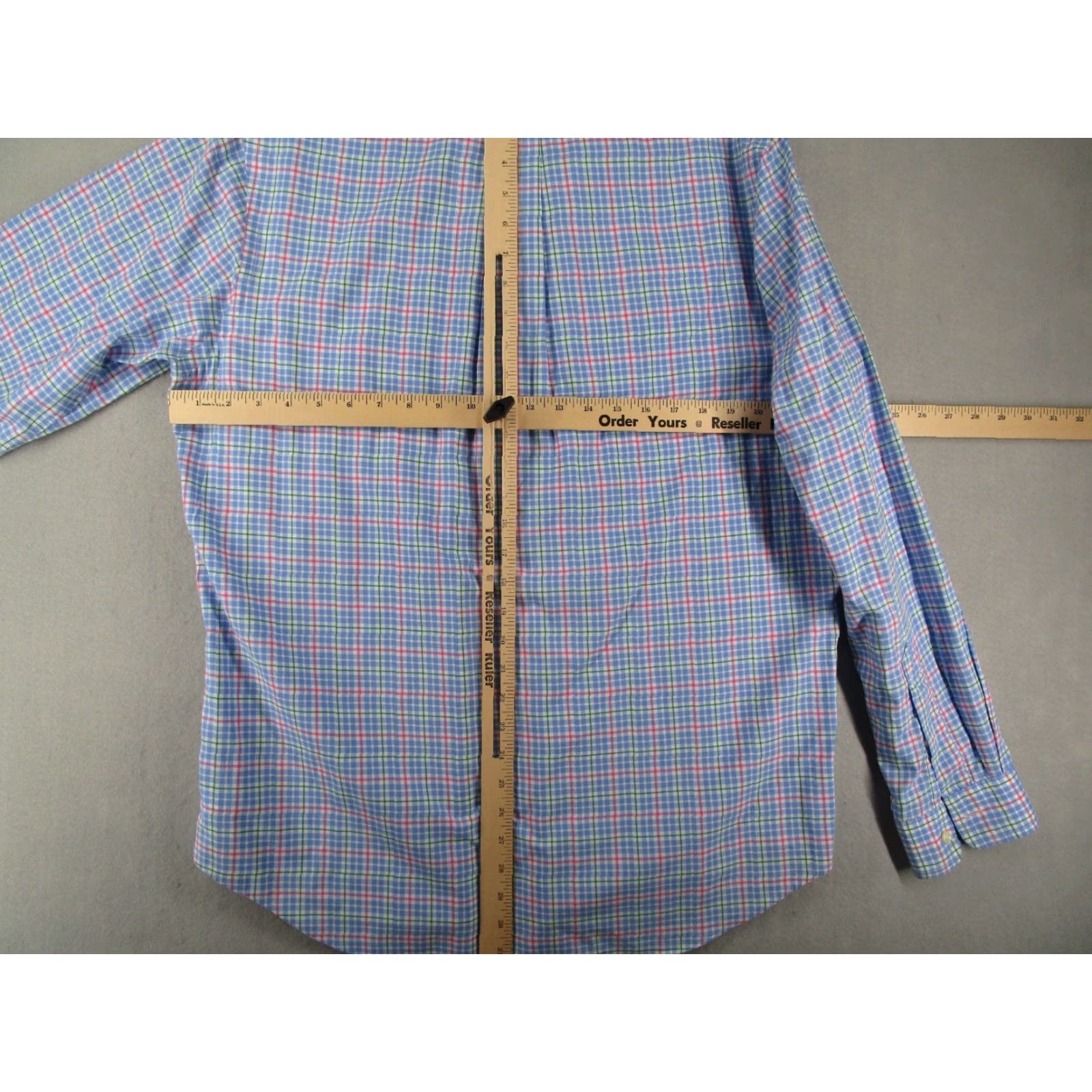 Ralph Lauren VINTAGE Ralph Lauren Shirt Mens Large Blue Plaid Casual Long Sleeve Button-Up Classic 2010s Mens Size US L / EU 52-54 / 3 - 6 Thumbnail