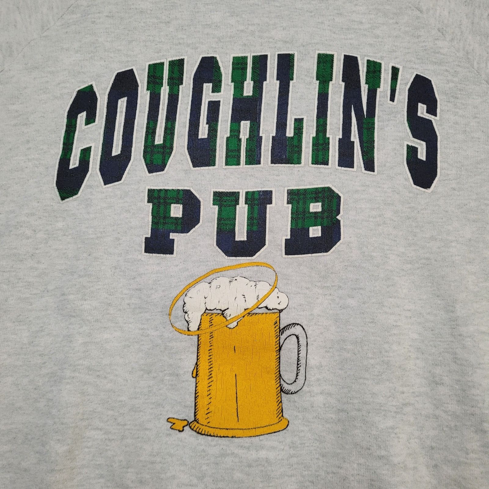 Fruit Of The Loom VTG 80s Cocktail Movie Sweatshirt Coughlin's Pub Promo M Size US M / EU 48-50 / 2 - 2 Thumbnail