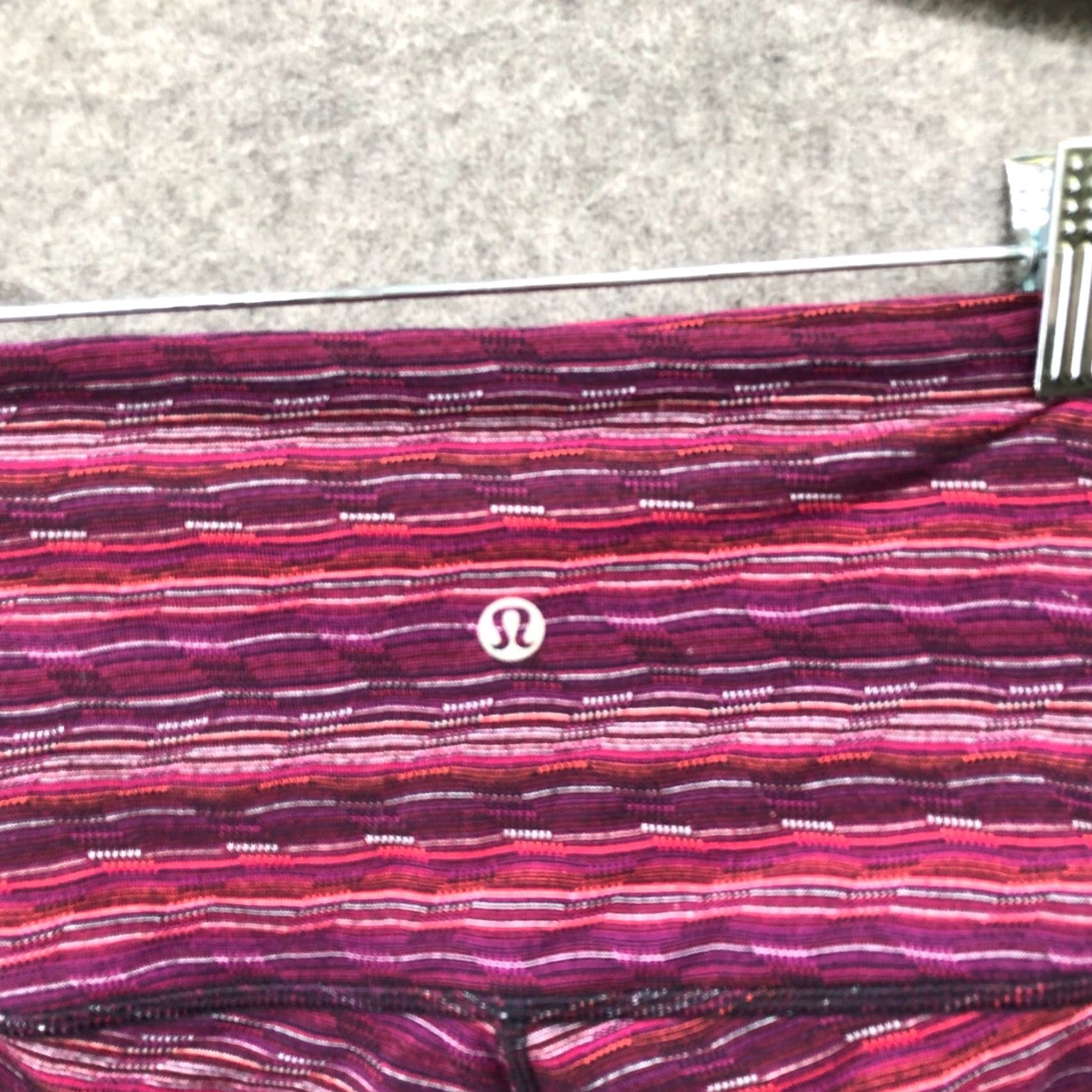 Lululemon Lululemon Wunder Under III Leggings Womens 6 Space Dye Twist Regal Plum Cropped Size 28" / US 6 / IT 42 - 7 Thumbnail