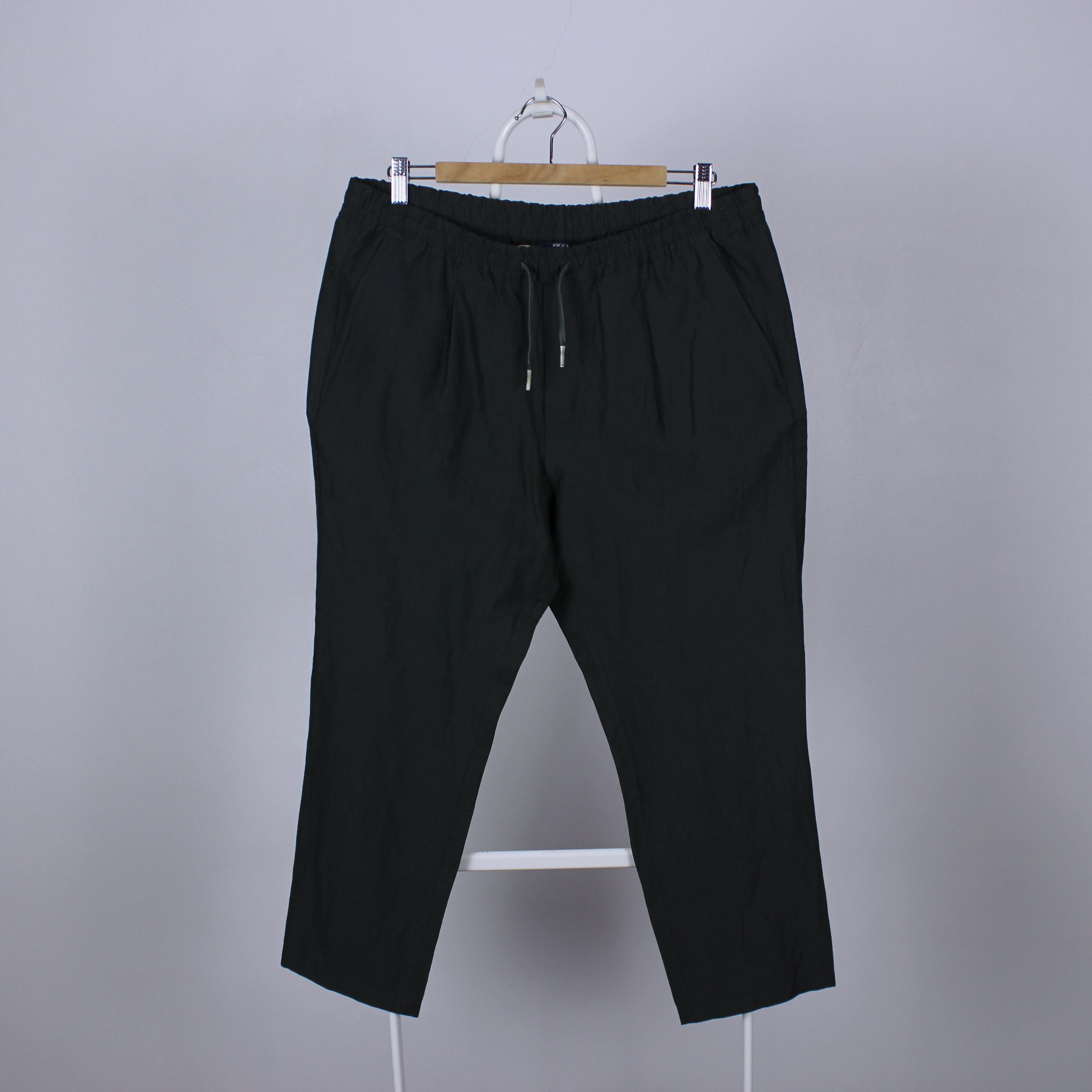 Boggi milano linen pants 50 L 175 90 green olive