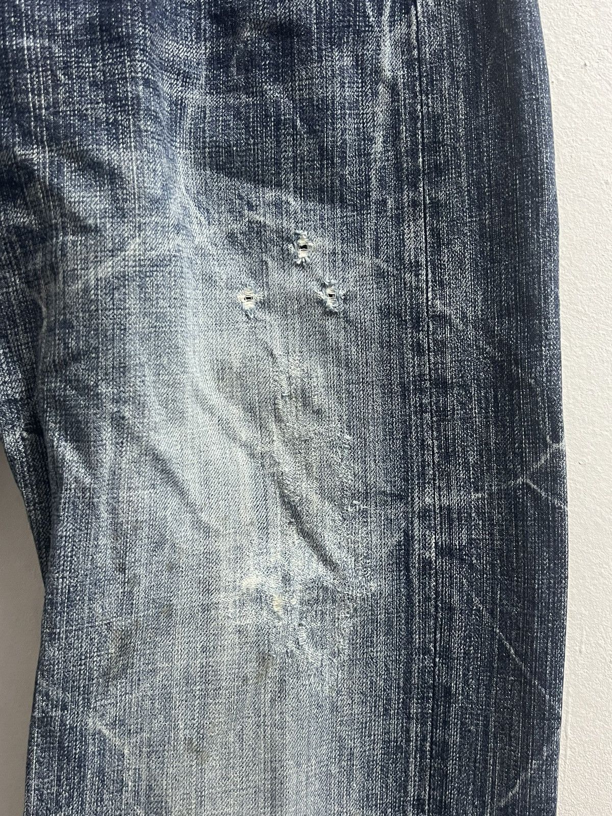 Eternal × Vintage ETERNAL JAPAN DENIM BUTTON FLY JEANS DISTRESSED Size US 32 / EU 48 - 4 Thumbnail