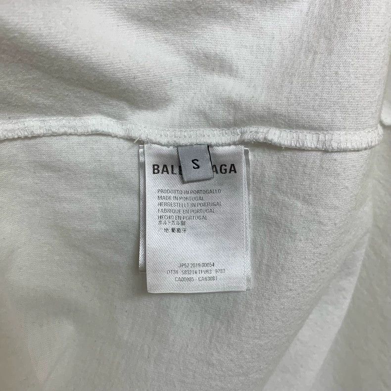 Balenciaga Balenciaga White Short Sleeve, Size S, Classic Script Logo Size US S / EU 44-46 / 1 - 4 Thumbnail