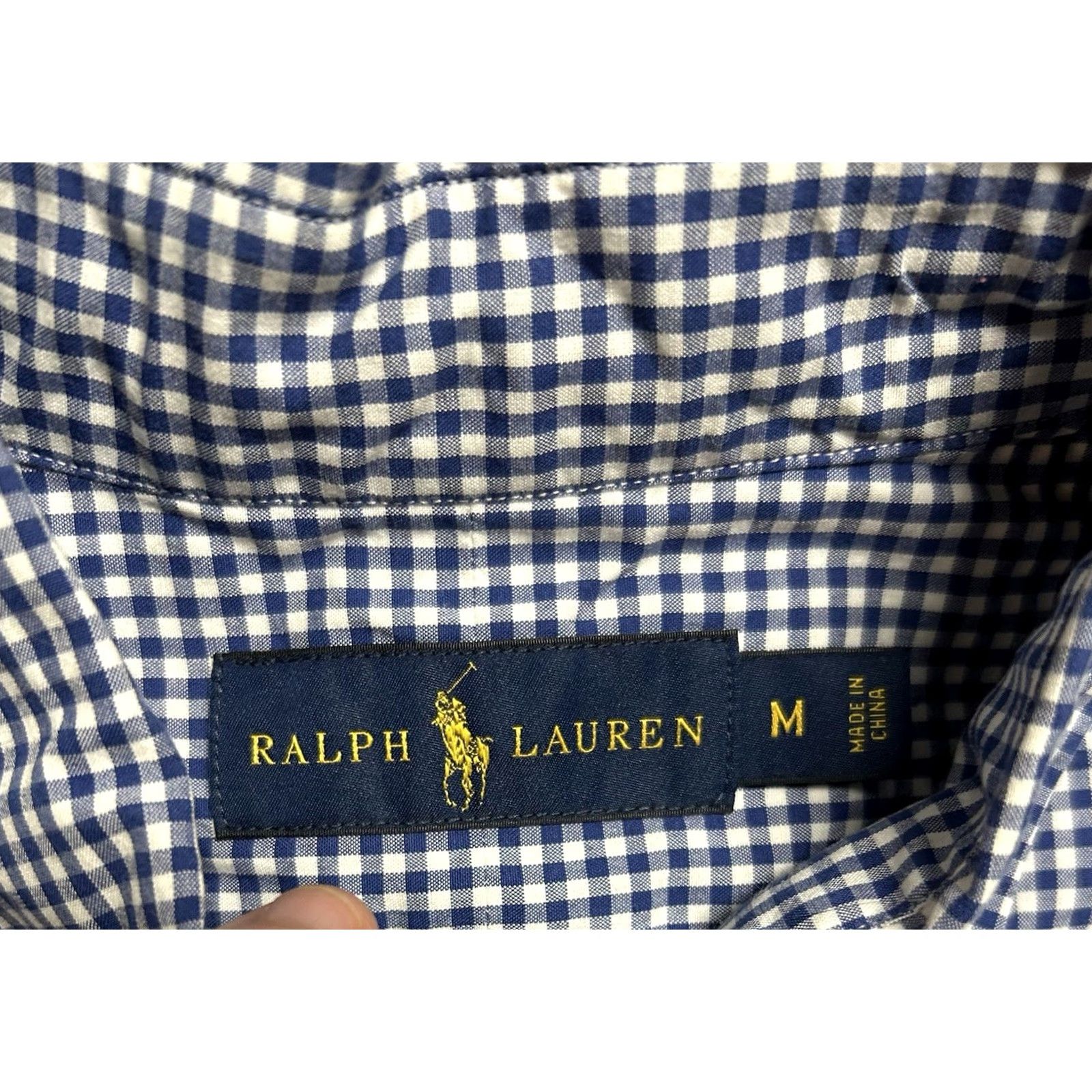 Ralph Lauren Ralph Lauren Men's Button-Down Shirt Lot Of 2 Sz Medium Blue Plaid Long Sleeve Shirt Size US M / EU 48-50 / 2 - 6 Thumbnail