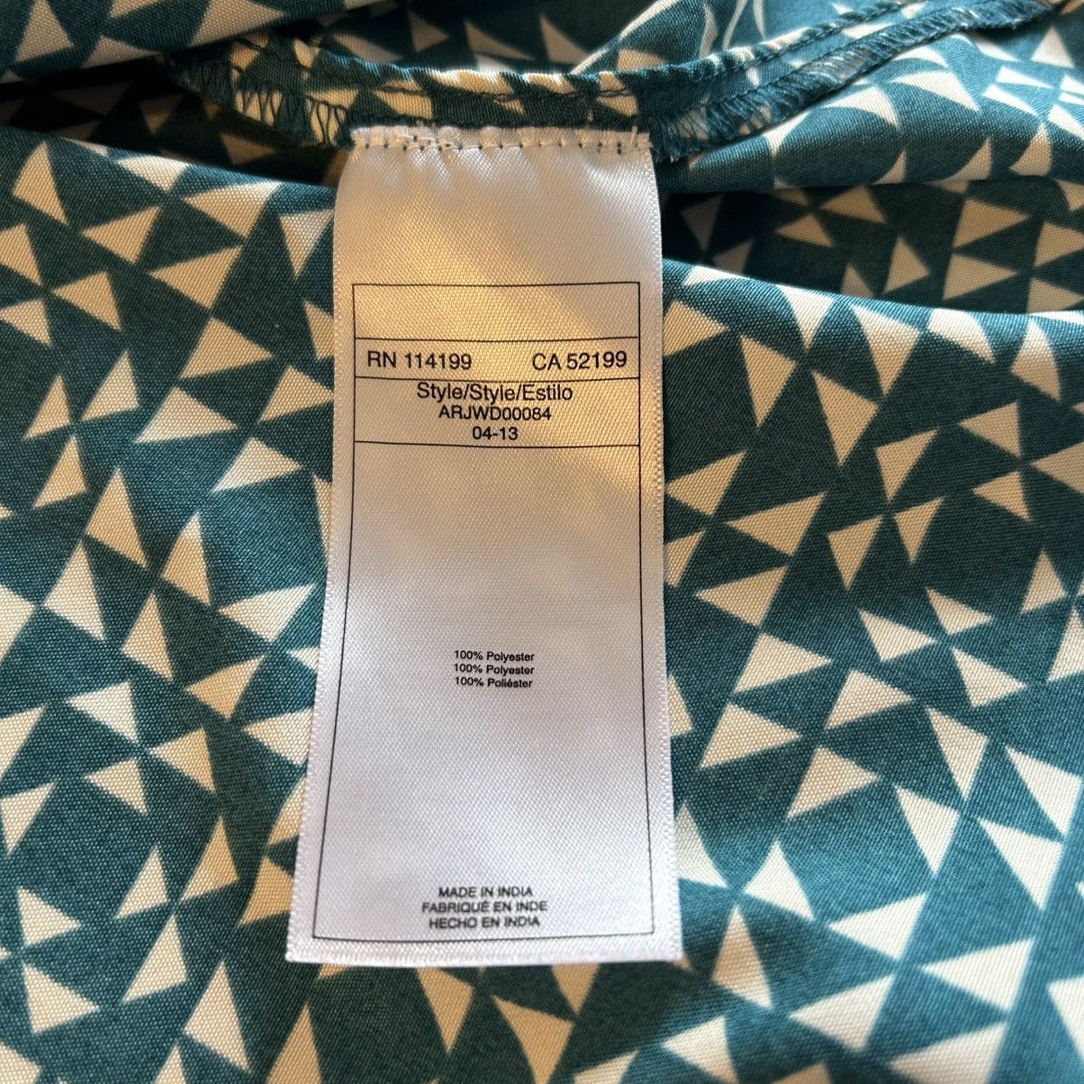 Other Roxy teal peach geometric short sleeve skater dress size S Size S / US 4 / IT 40 - 9 Thumbnail