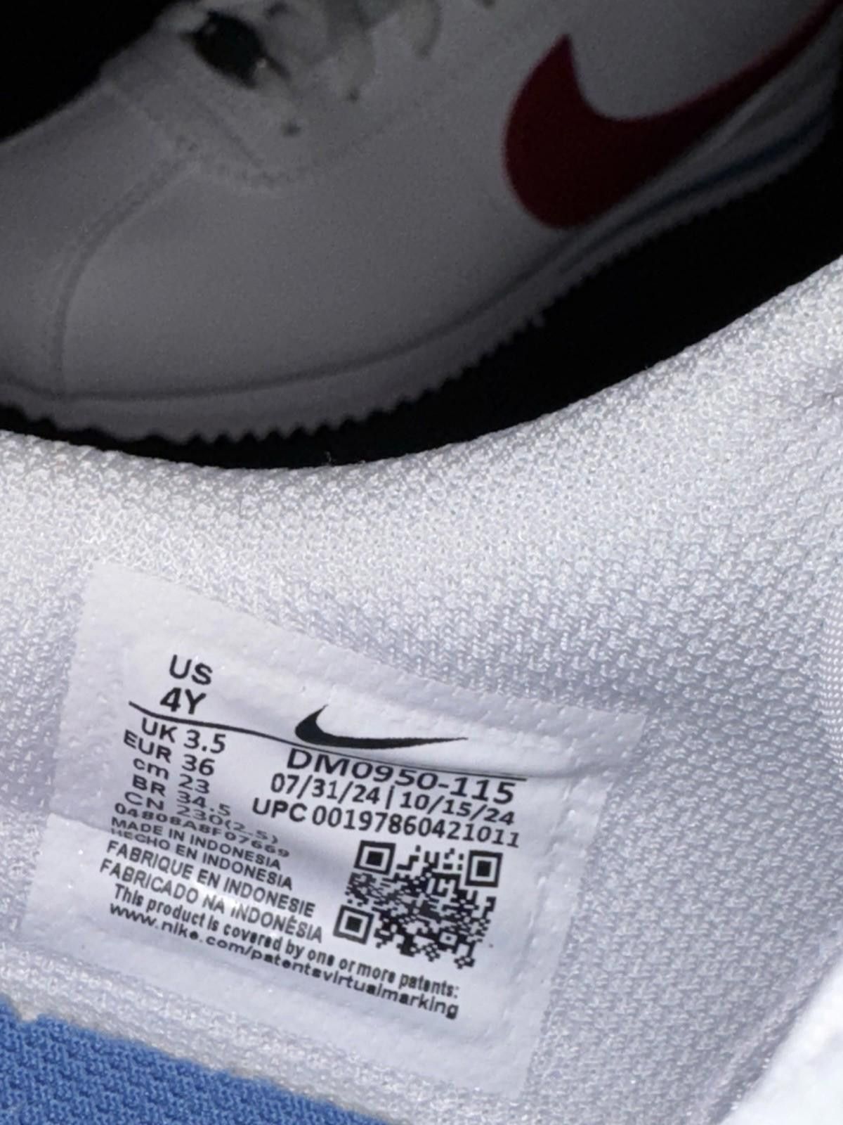Nike Nike Cortez GS White Red Blue Sneaker Size 4Y Size US 5 / EU 37 - 7 Thumbnail