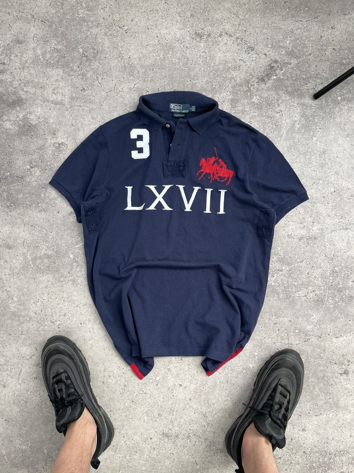 Polo Ralph Lauren × Ralph Lauren × Vintage Vintage Polo Ralph Lauren polo Chief Keef LXVII big logo Size US L / EU 52-54 / 3 - 1 Thumbnail