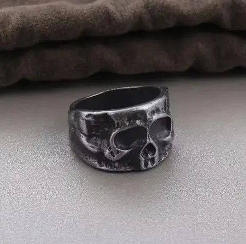 Japanese Brand Skull Face Ring Size ONE SIZE - 2 Thumbnail