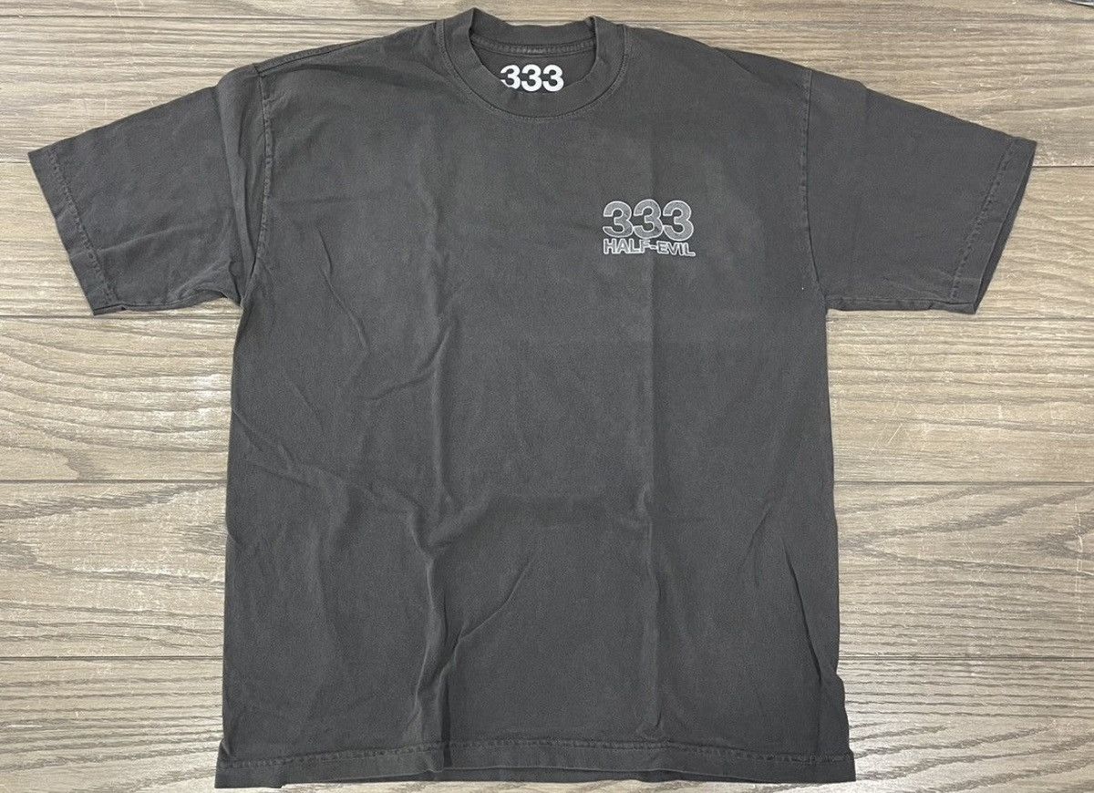 Half Evil ⚡️ Half Evil 333 Croc Print Logo Black Tee Shirt XXL 2XL ⚡️ Size US XXL / EU 58 / 5 - 4 Thumbnail