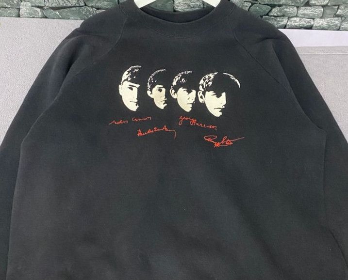 Band Tees Vintage 90s The Beatles Line Up Band Sweatshirt Size US L / EU 52-54 / 3 - 3 Thumbnail