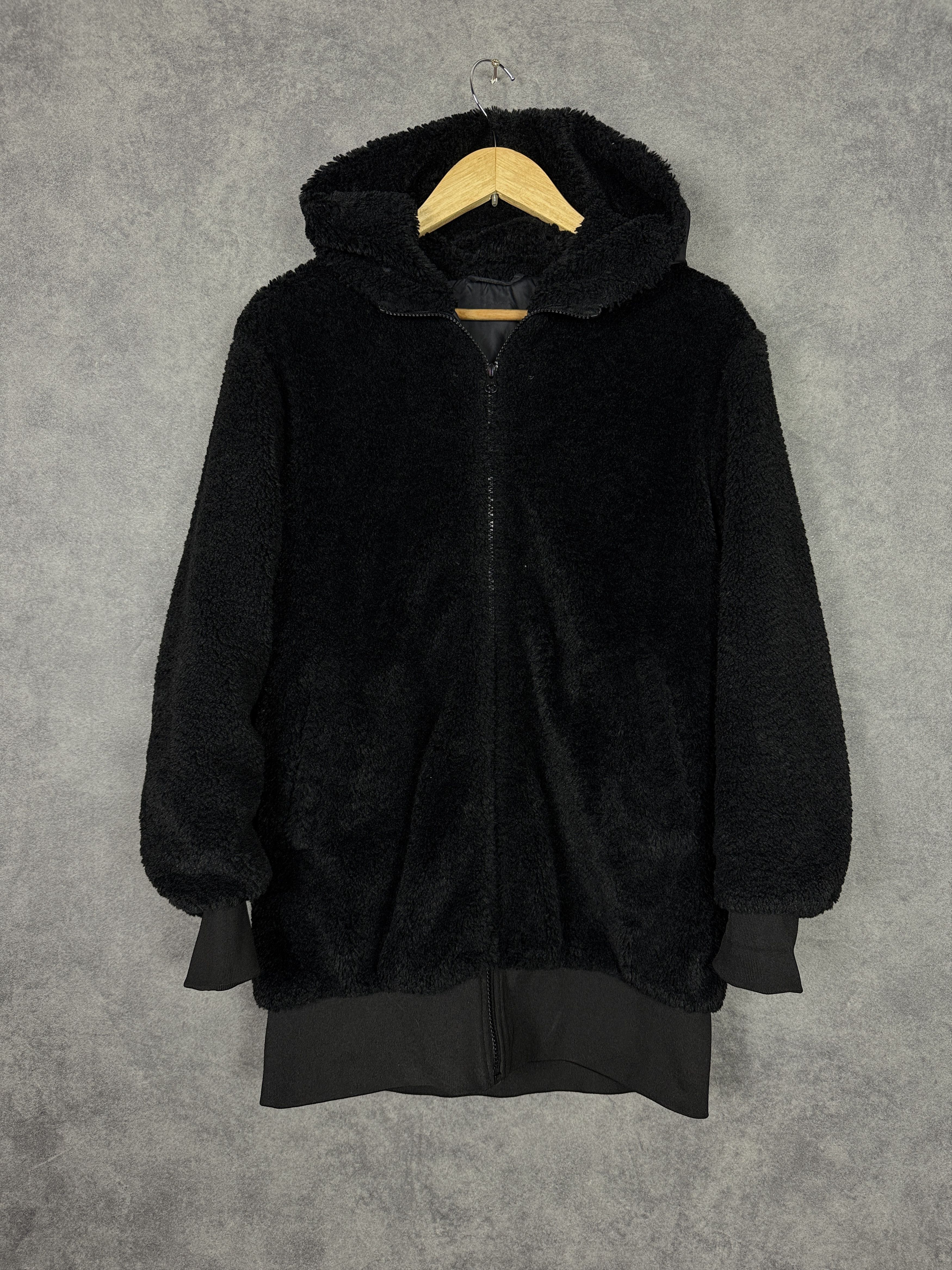 Filippa K Filippa K fleece coat black zip-up with hood Parka fleece Size XS / US 0-2 / IT 36-38 - 1 Thumbnail