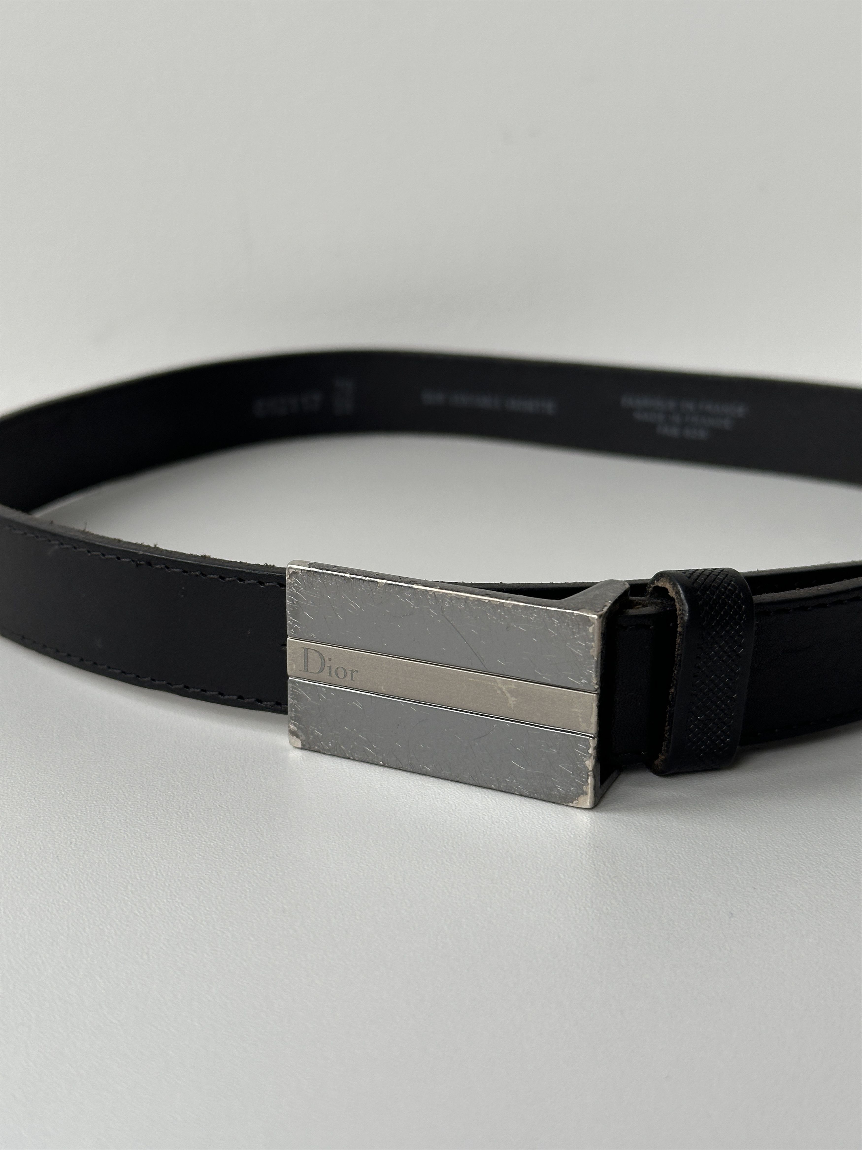 Christian Dior Monsieur Christian Dior Monsieur Leather Belt Size ONE SIZE - 3 Thumbnail