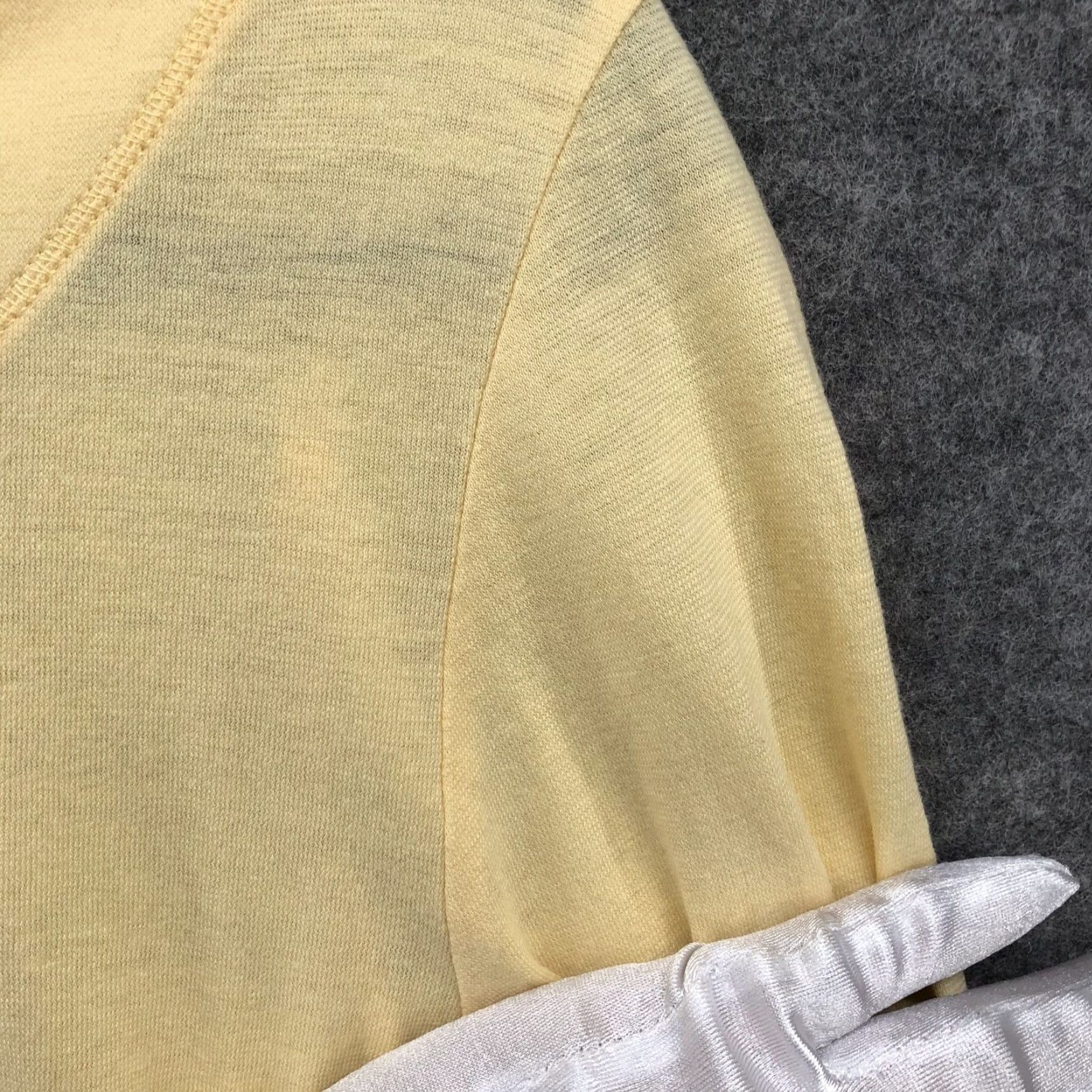 J. Jill J. Jill T Shirt Womens L Yellow Organic Cotton Long Sleeve Round Neck Shirt Contemporary Basic Casual Tunic Size L / US 10 / IT 46 - 5 Thumbnail