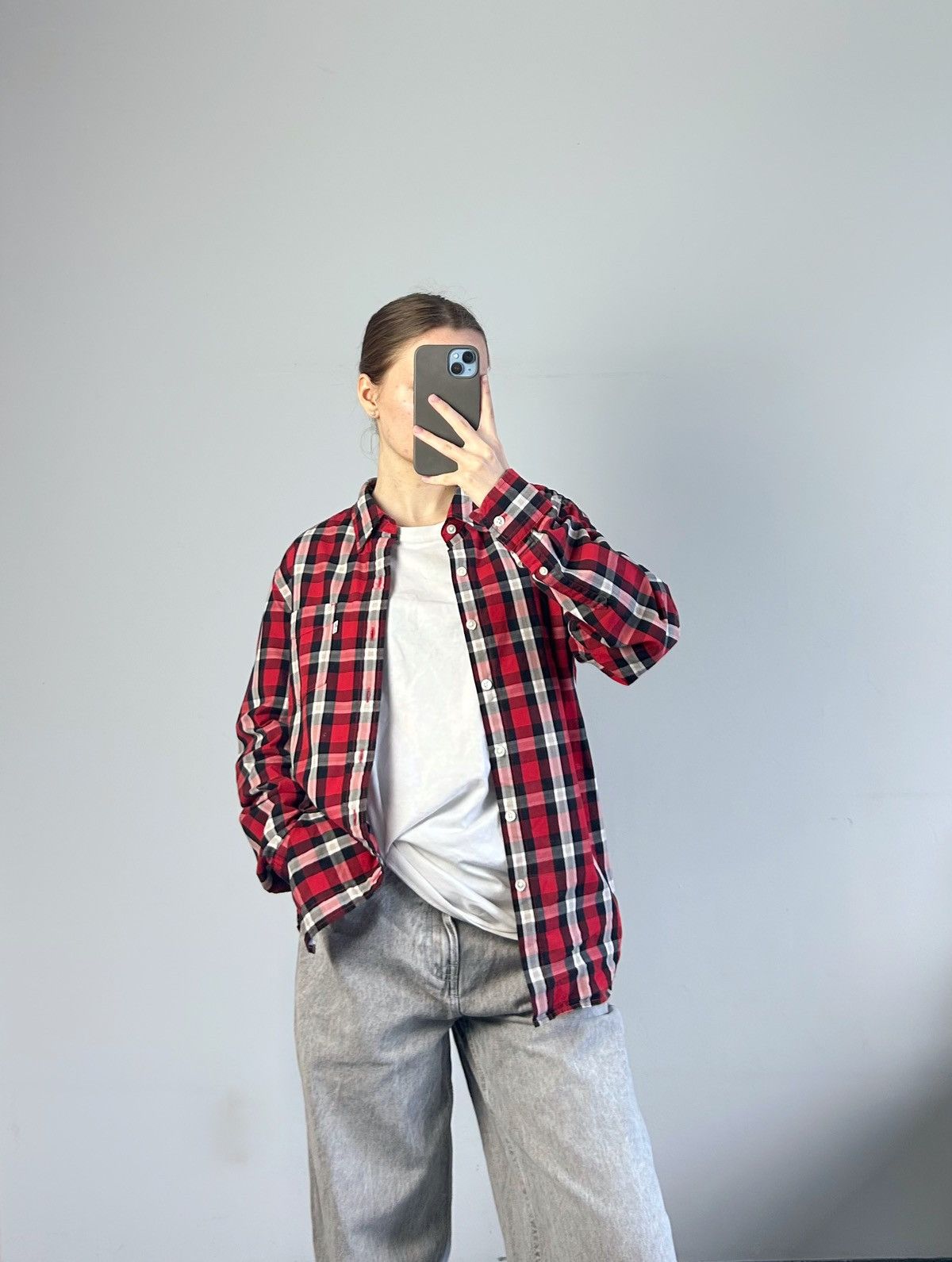 Levi's Levi’s shirt Levis LumberJack Style Sleeve Cotton RED Check Size US S / EU 44-46 / 1 - 2 Thumbnail