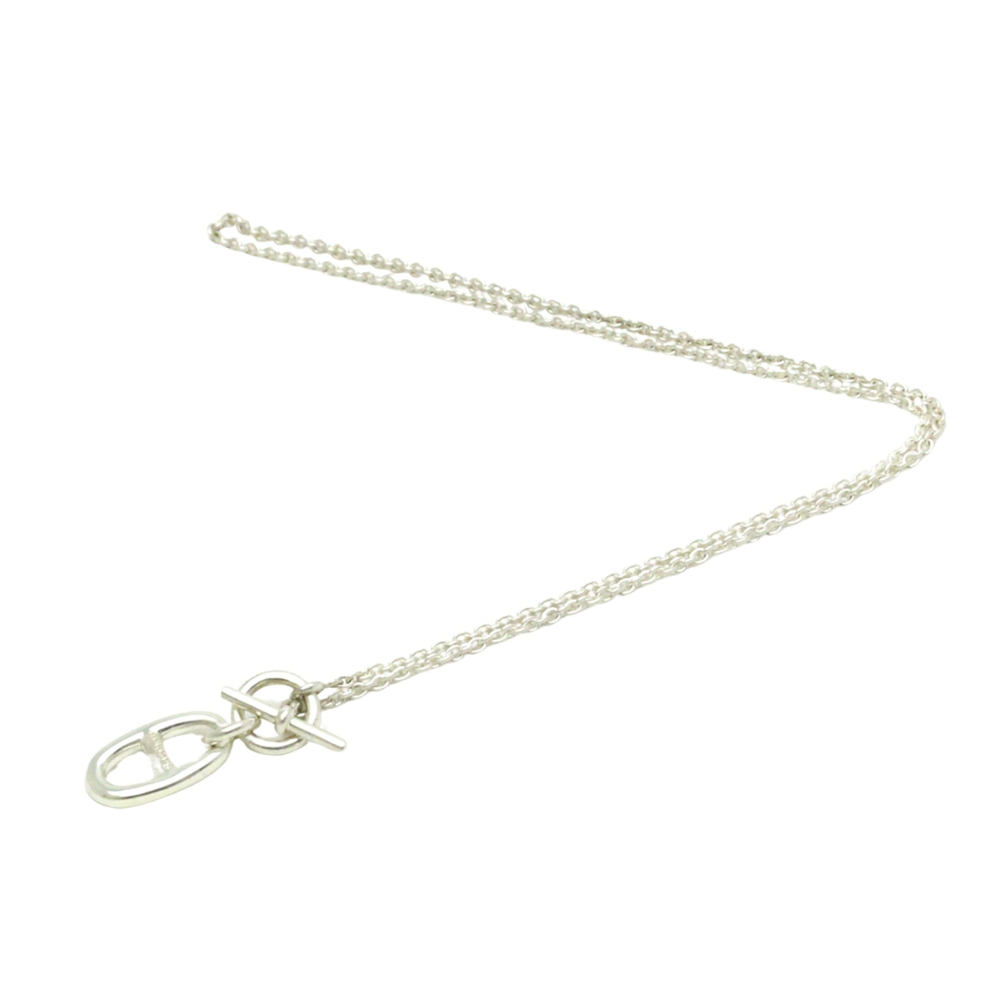image of Hermes Chaine D'ancre Necklace in Silver, Women's