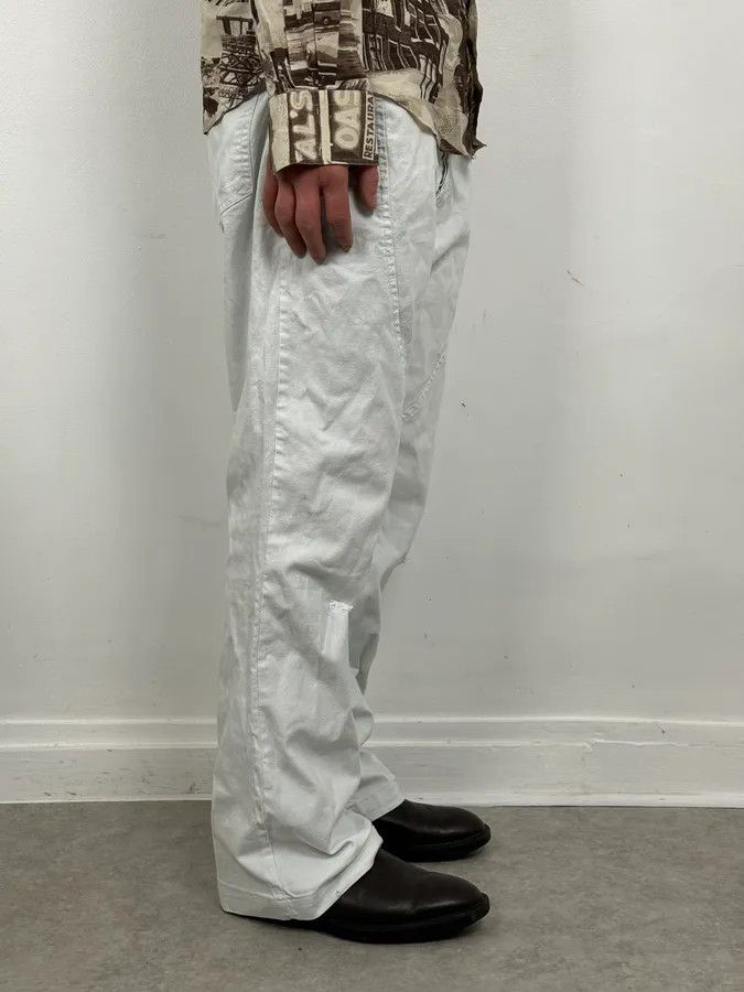Roberto Cavalli 2000s Cavalli White Vertical Pants Size US 33 - 2 Thumbnail