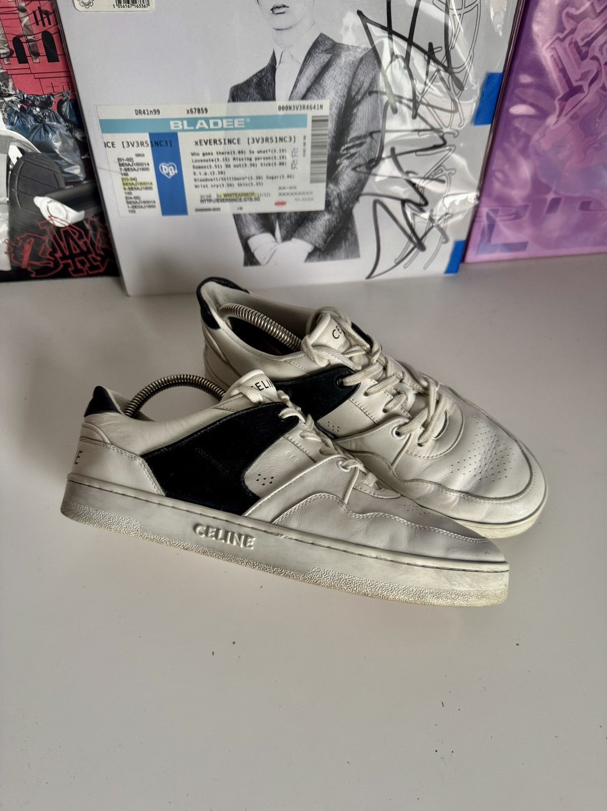 Celine Celine CT-04 low top sneakers Black White Hedi Slimane era Size US 8 / EU 41 - 1 Thumbnail