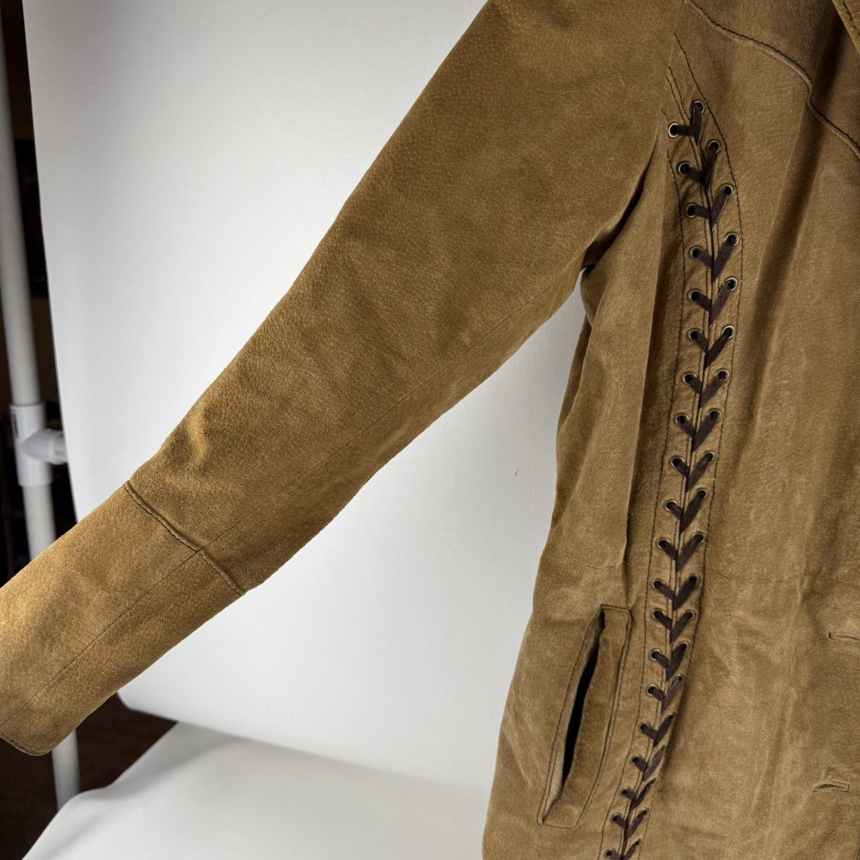 Wilsons Leather Vintage Wilsons Leather Maxima Brown Suede Trench Coat Size XL / US 12-14 / IT 48-50 - 4 Thumbnail