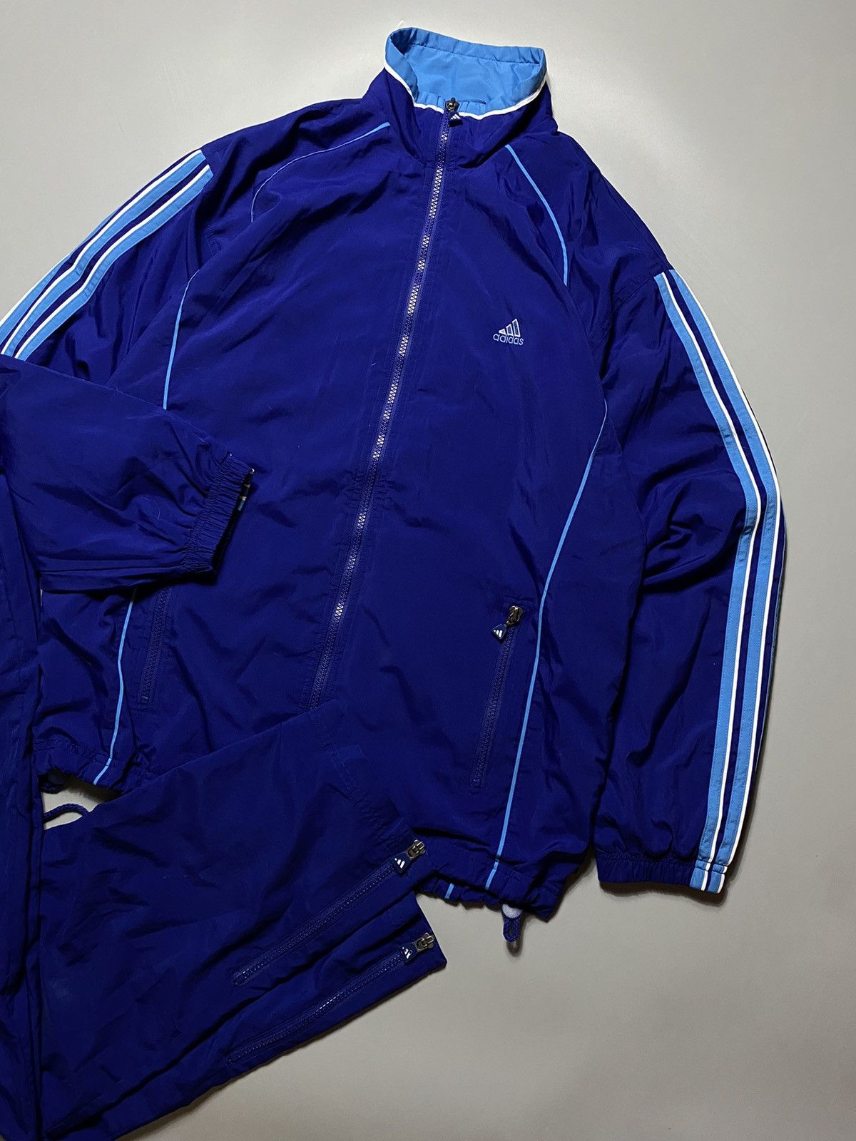 Adidas × Vintage RARE! Adidas vintage exclusive tracksuit 90s Size US L / EU 52-54 / 3 - 2 Thumbnail