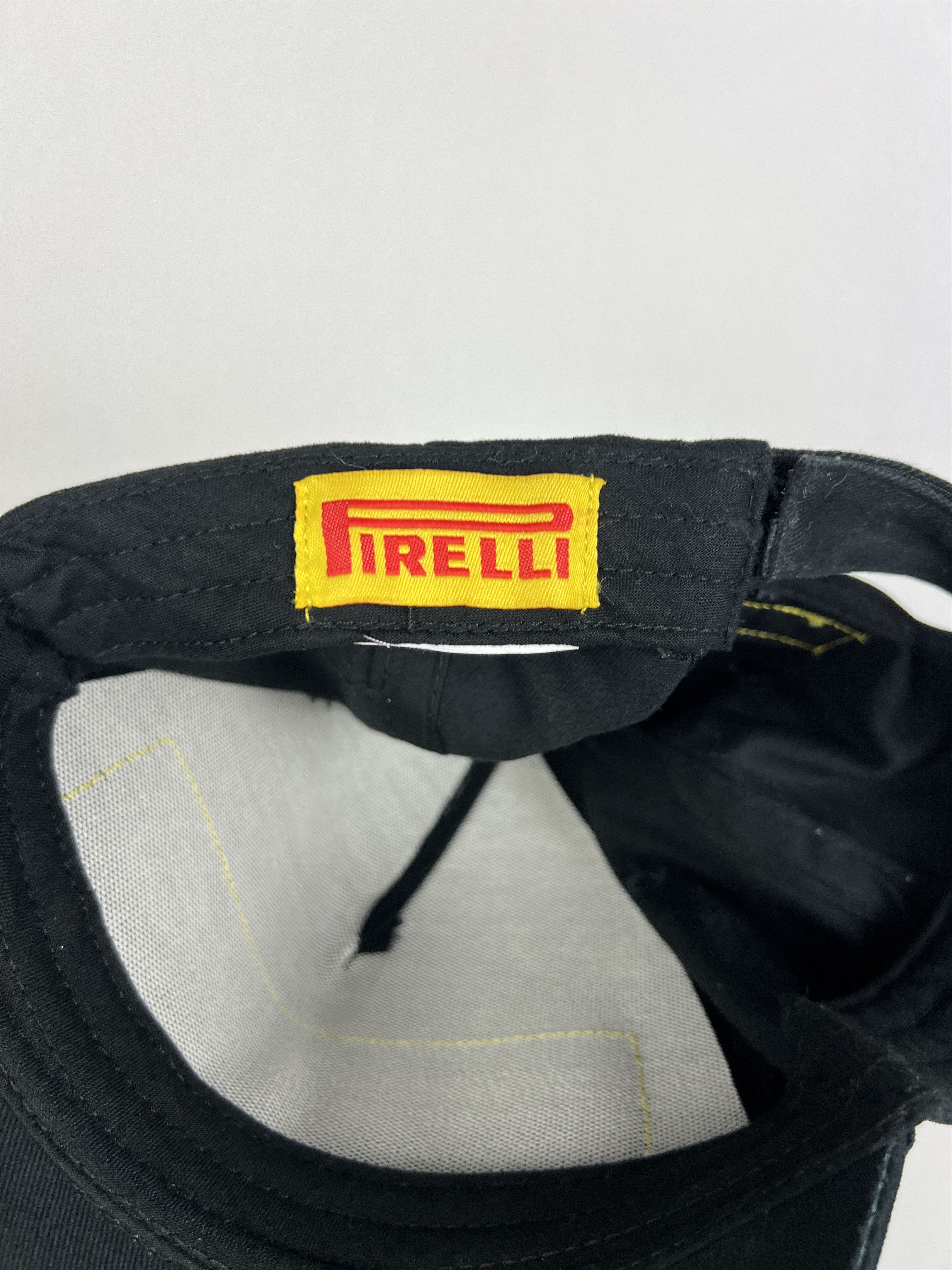 Vintage Pirelli F1 Racing Hat Cap Authentic Black Gold Rare Ferrari Size ONE SIZE - 8 Thumbnail