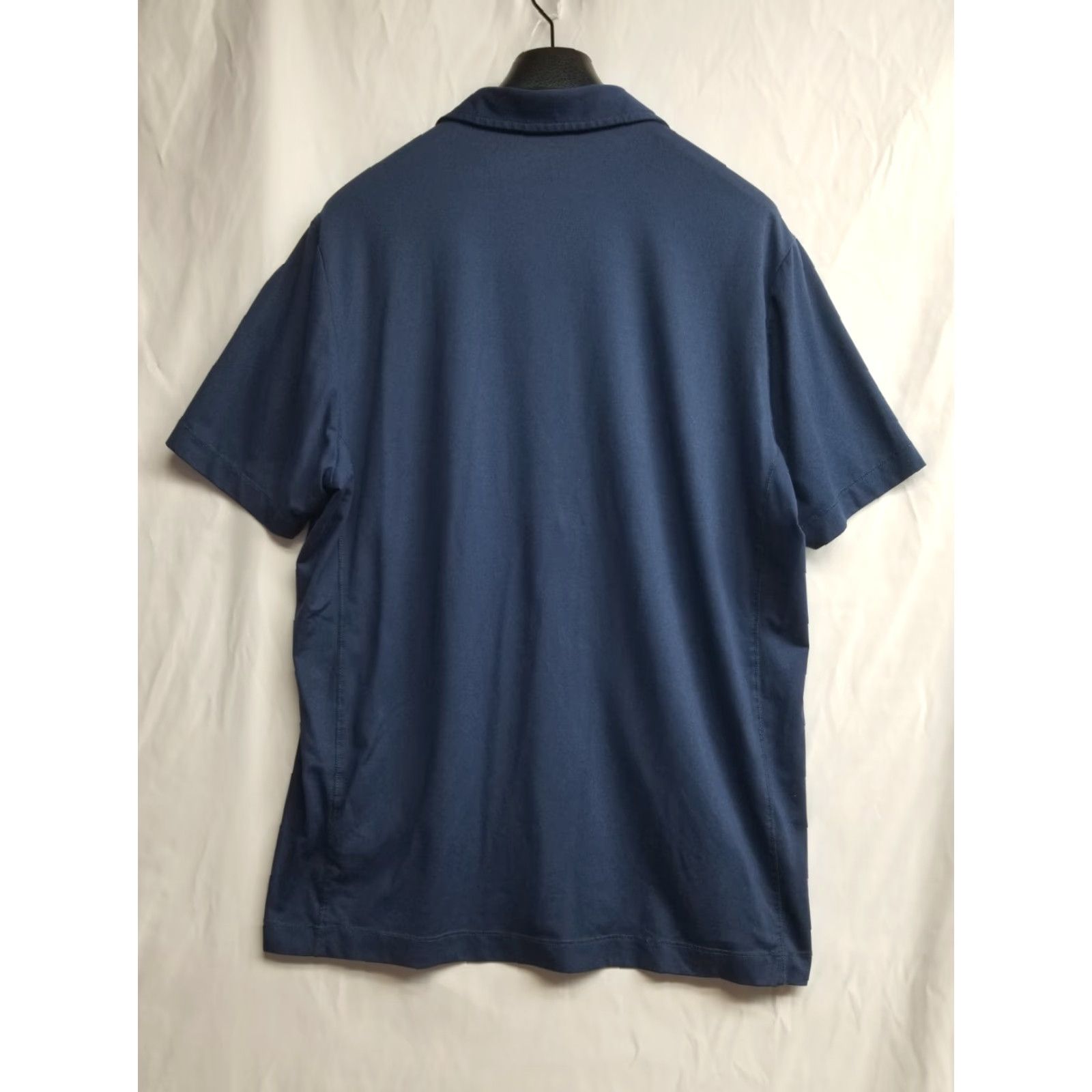 UNTUCKit UNTUCKit Men's Blue Polo Shirt L Regular Short Sleeve Collared Button Casual Golf Polyester Spandex 46 Chest 28 Shirt Length 28 in Size US L / EU 52-54 / 3 - 2 Thumbnail