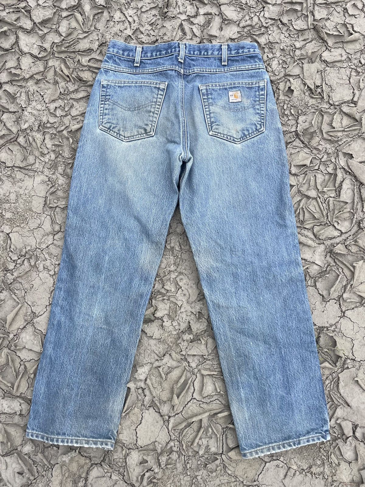 Carhartt Vintage Carhartt 2006 flame-resistant distressed jeans Size US 33 - 2 Thumbnail