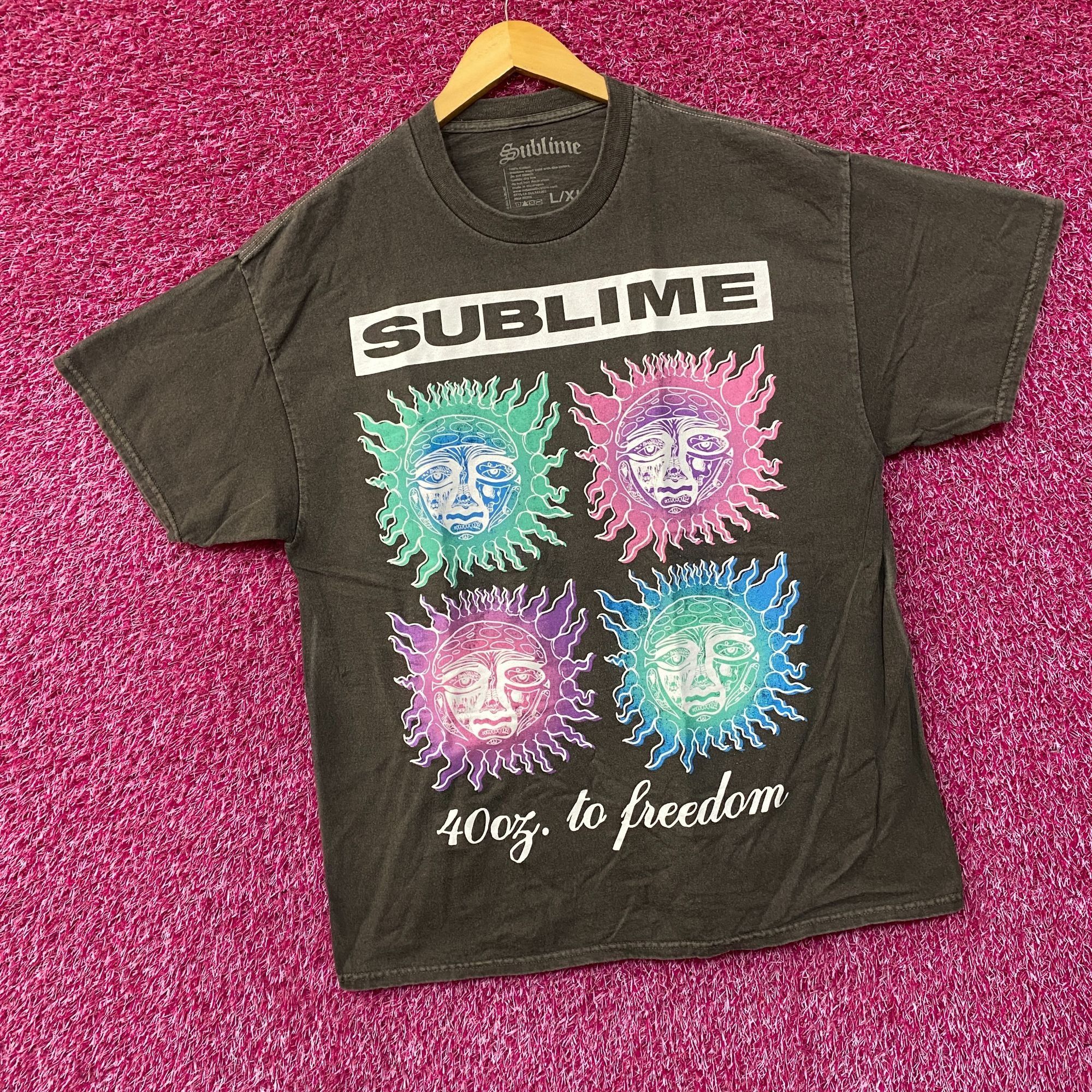Sublime Sublime 40 Oz. To Freedom Sun Logo T-Shirt L/XL Size US XL / EU 56 / 4 - 3 Thumbnail