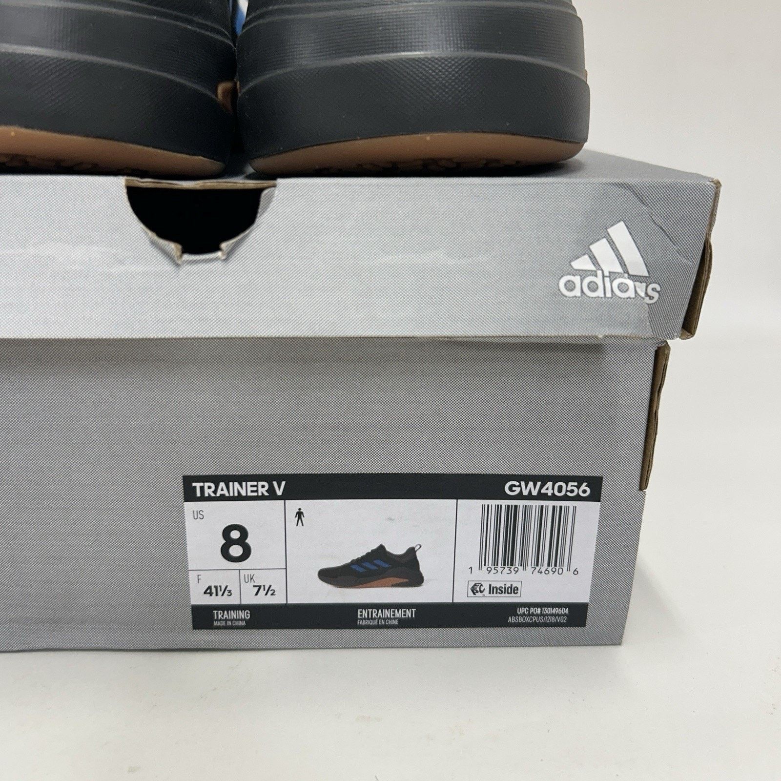 Adidas Adidas Trainer V “Black Pulse Blue Gum” GW4056 Size US 8 / EU 41 - 5 Thumbnail