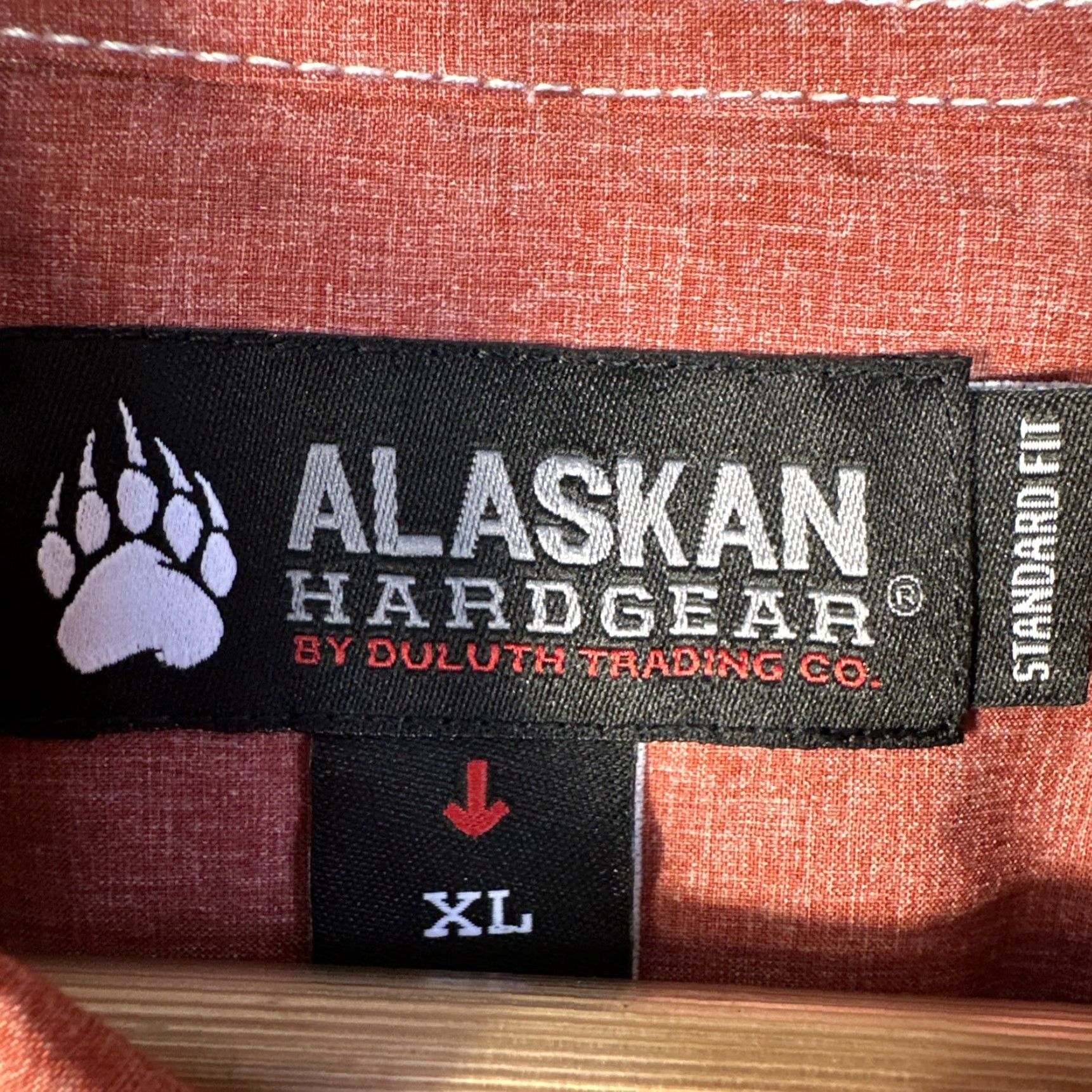 Vintage Alaskan Hardgear Shirt Mens XL Red Bush Pilot Long Sleeve Button Up Duluth Size US XL / EU 56 / 4 - 4 Thumbnail