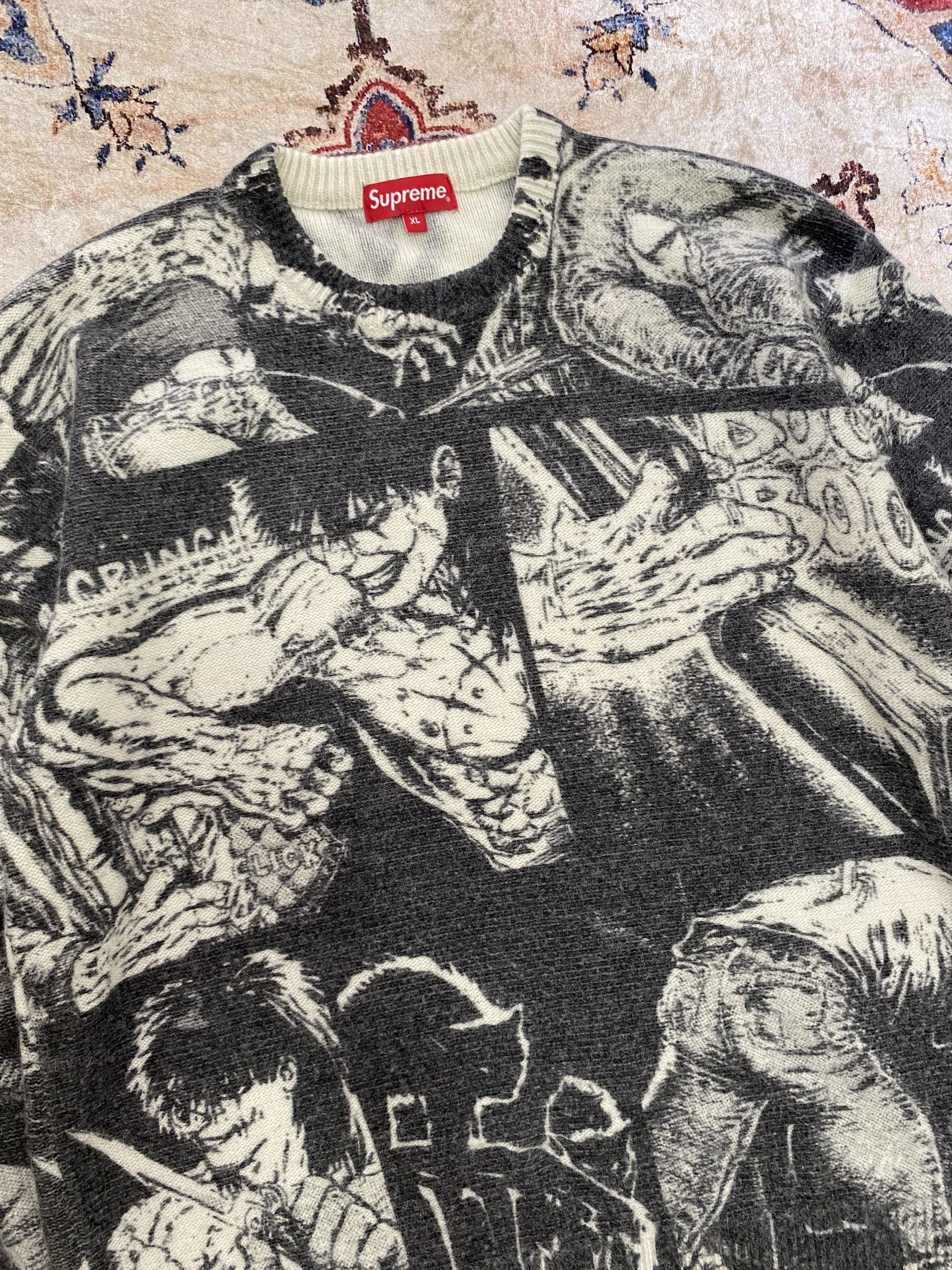 Supreme FW21 Supreme The Crow Sweater Size US XL / EU 56 / 4 - 4 Thumbnail