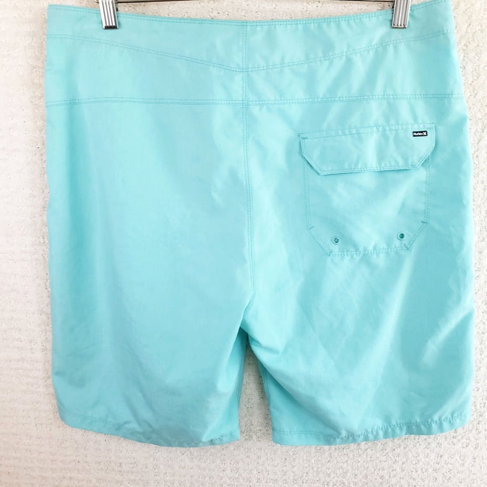 Hurley Hurley Board Shorts Mens 34 Blue Aqua Quick Dry Pocket Surf Beach Laundry Lightweight Pocket Back Drawstring Regular 34 Mens Size US 34 / EU 50 - 7 Thumbnail