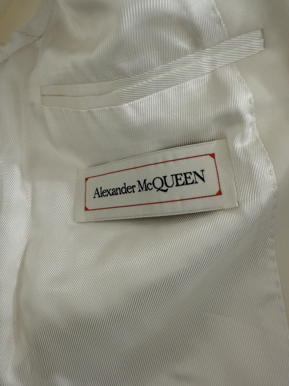 Alexander McQueen Alexander McQueen ivory wool blazer jacket 48 Size 48R - 7 Thumbnail