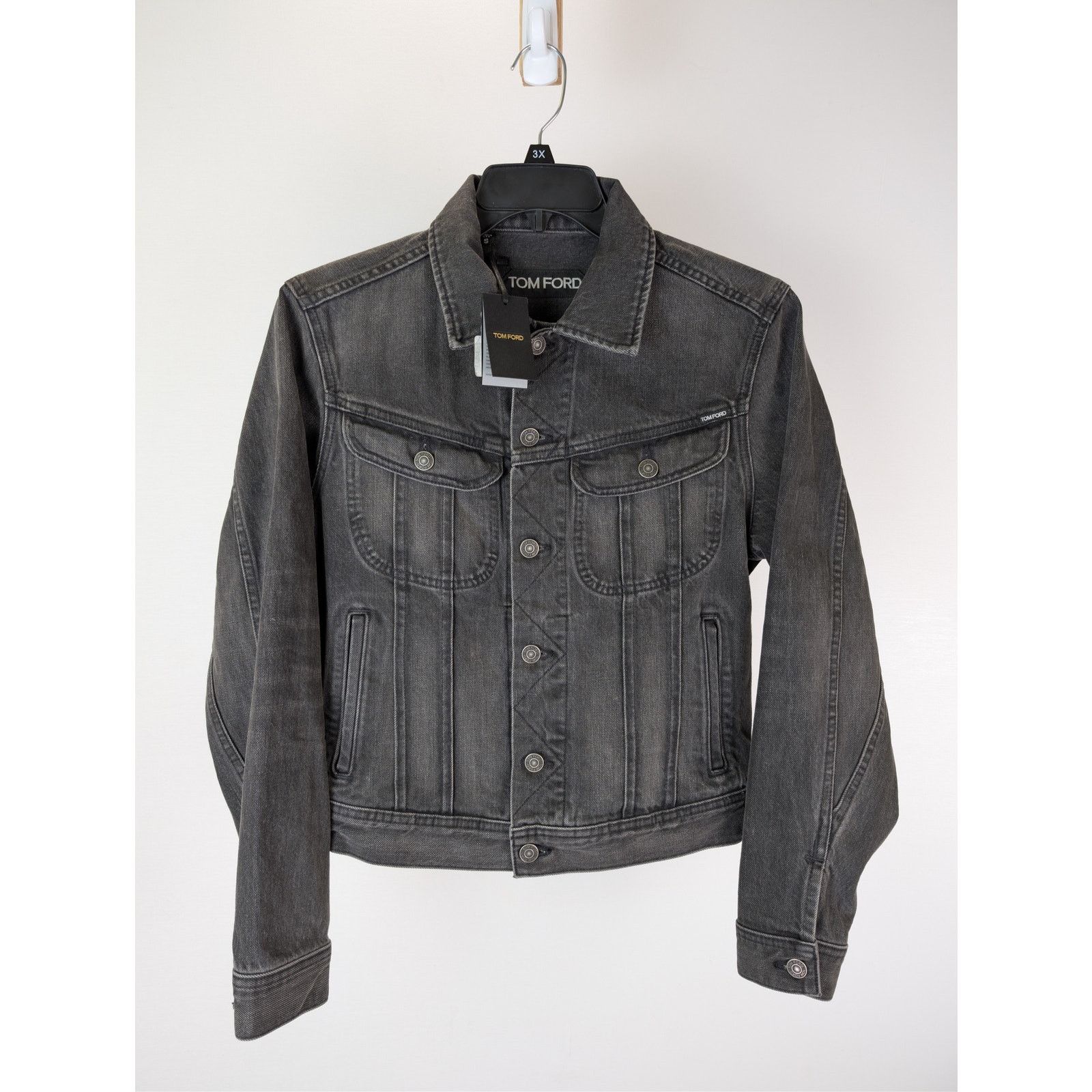 Tom Ford o1rshd1 Denim Jacket in Black Size US S / EU 44-46 / 1 - 2 Thumbnail