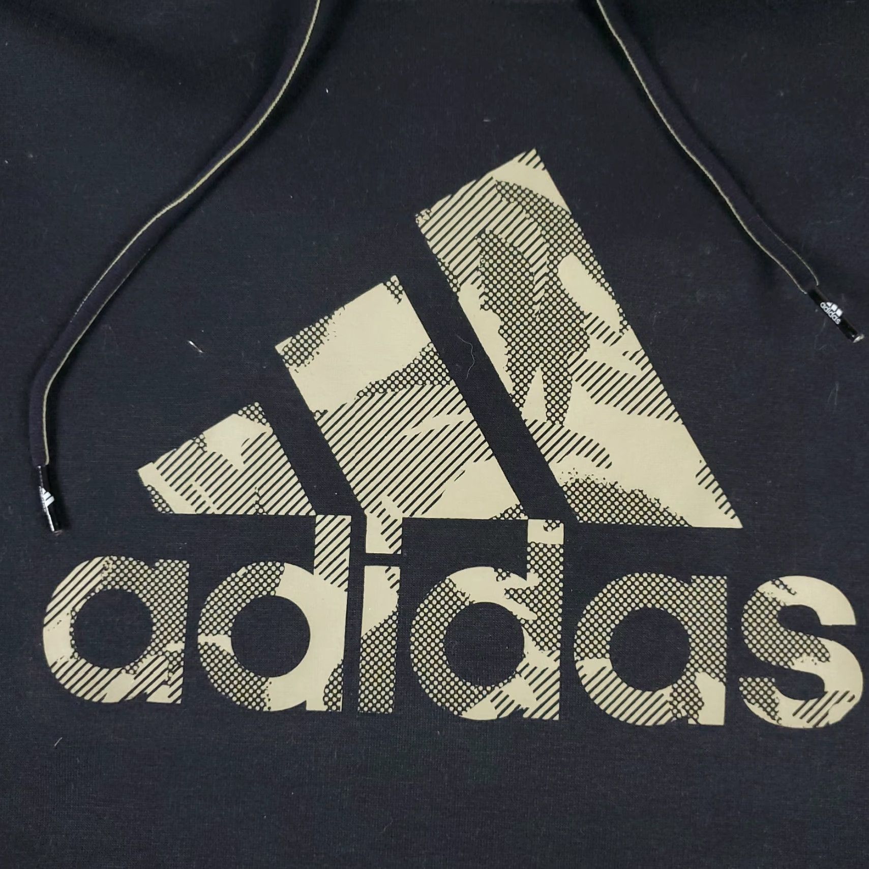 Adidas VINTAGE Adidas Mens Hoodie Pullover Sweatshirt Black Medium All Seasons Sports Size US M / EU 48-50 / 2 - 2 Thumbnail