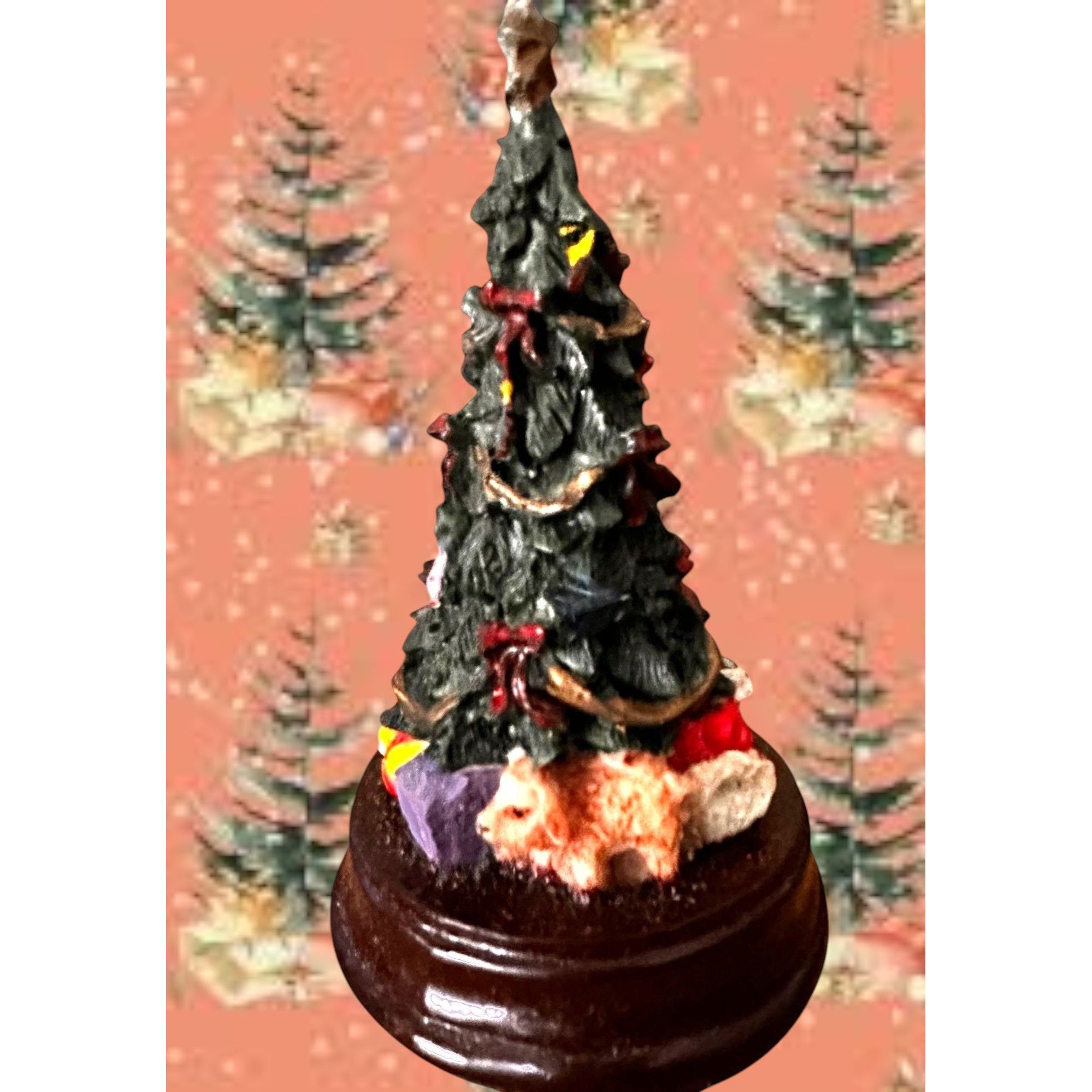 Vintage VTG Gift Collection Holiday Figurine Christmas Tree New Pupp Size ONE SIZE - 3 Thumbnail