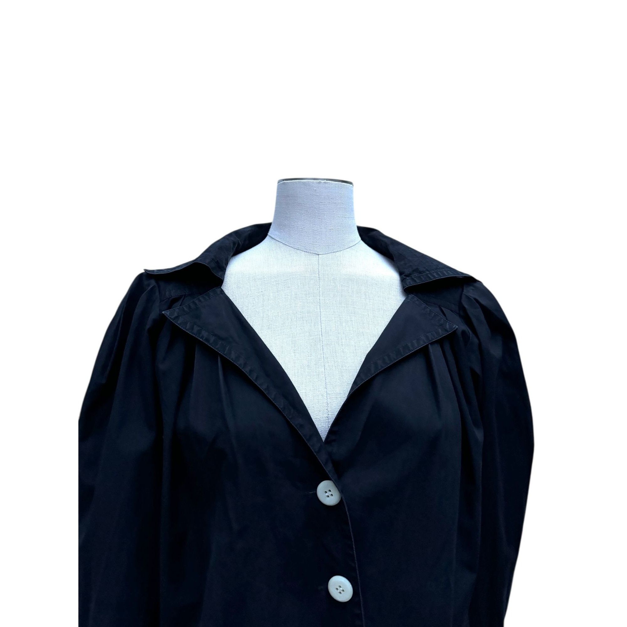 Yves Saint Laurent Black Cotton Shirt Size M / US 6-8 / IT 42-44 - 2 Thumbnail