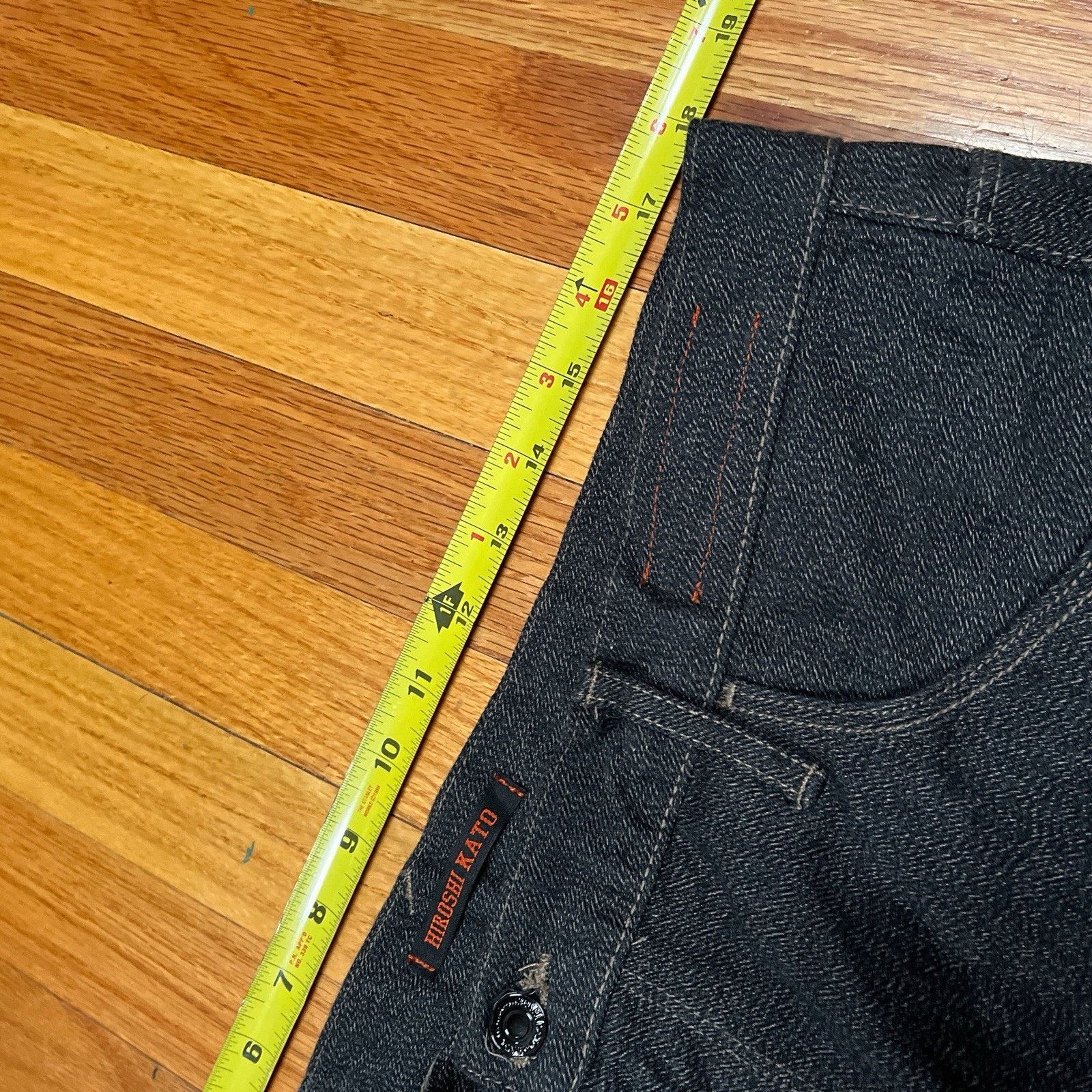 KATO Hiroshi Kato Slouch Tweeded Forest Made In USA Jeans Flecked Size US 36 / EU 52 - 6 Thumbnail