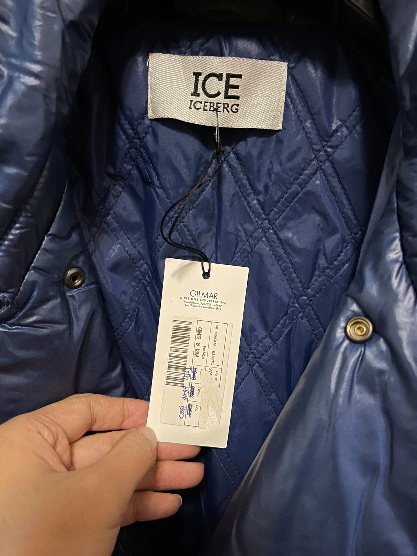 Iceberg iceberg blue double-faced down jacket 54 Size US L / EU 52-54 / 3 - 7 Thumbnail