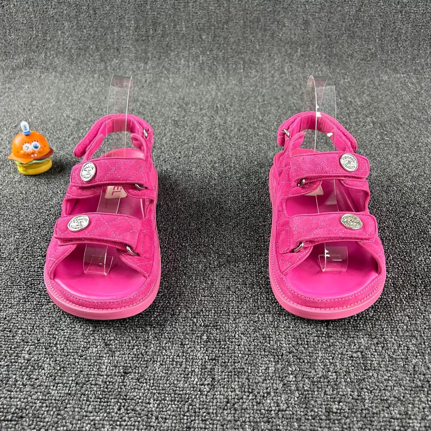 Chanel Chanel pink colorblock sandals 38 Size US 7.5 / IT 37.5 - 2 Thumbnail