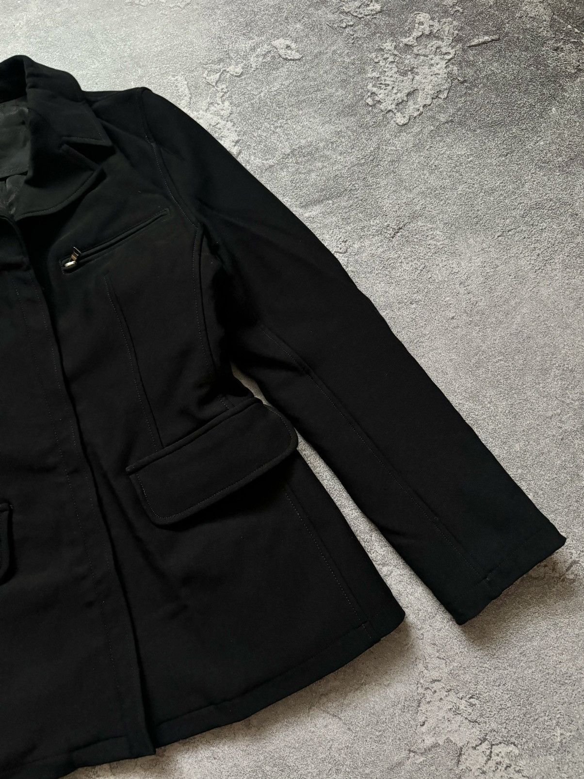 Designer × Prada Prada Milano M black zip cropped coat jacket blazer Wmns Size M / US 6-8 / IT 42-44 - 8 Thumbnail