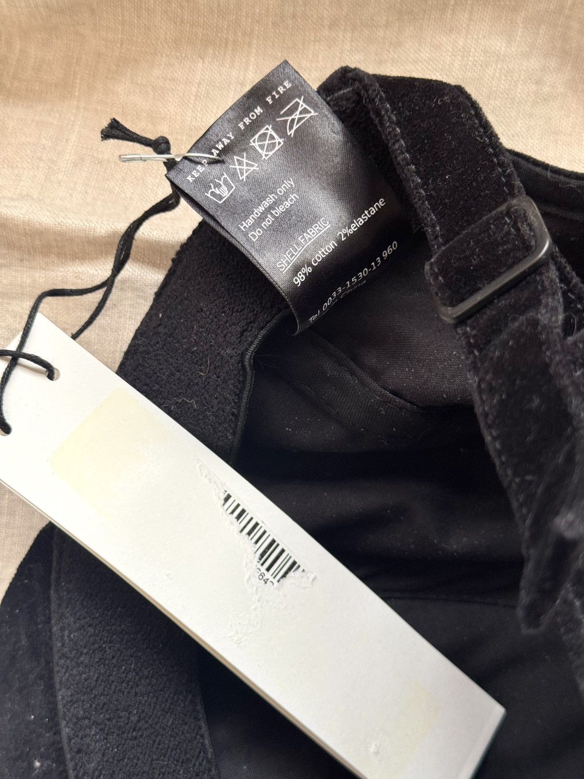 Damir Doma damir doma men black velvet cap new Size ONE SIZE - 3 Thumbnail
