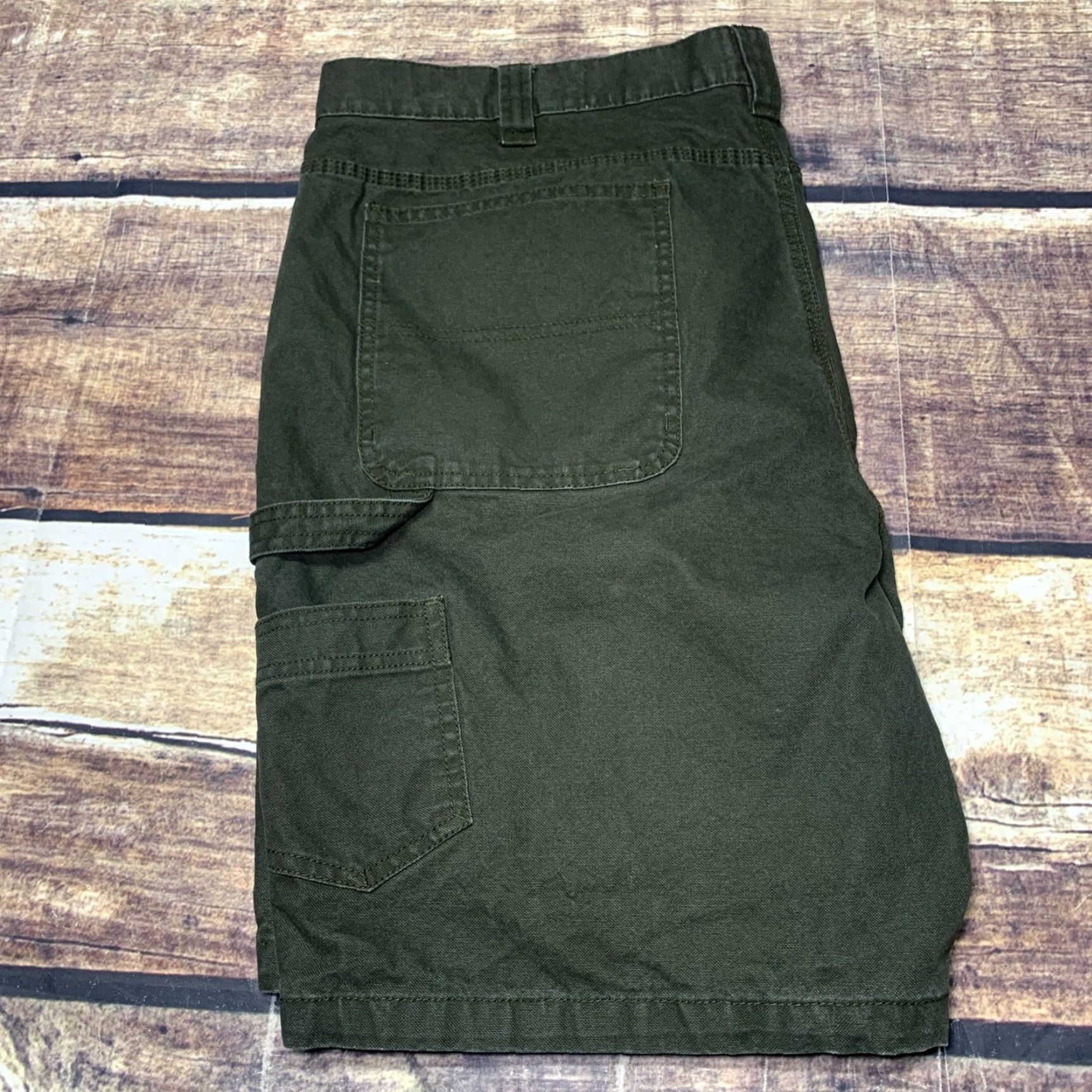 Vintage Red Head Carpenter Shorts Green Mens Size 42 Canvas Workwear Cargo Size US 42 / EU 58 - 8 Thumbnail