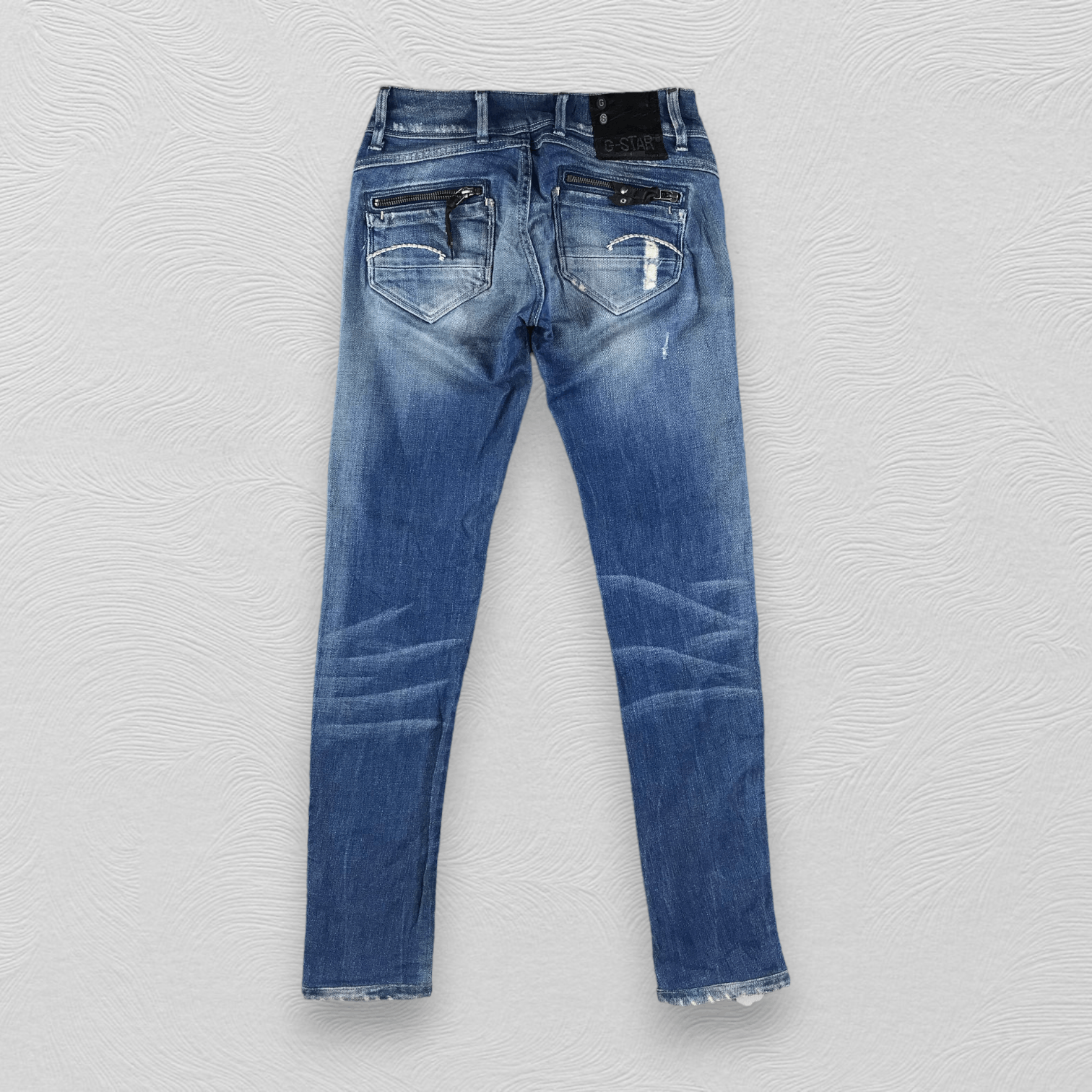 G-Star G Star Raw Jeans Skinny Distressed Denim KJ1593 Size 24" / US 00 / IT 34 - 2 Thumbnail