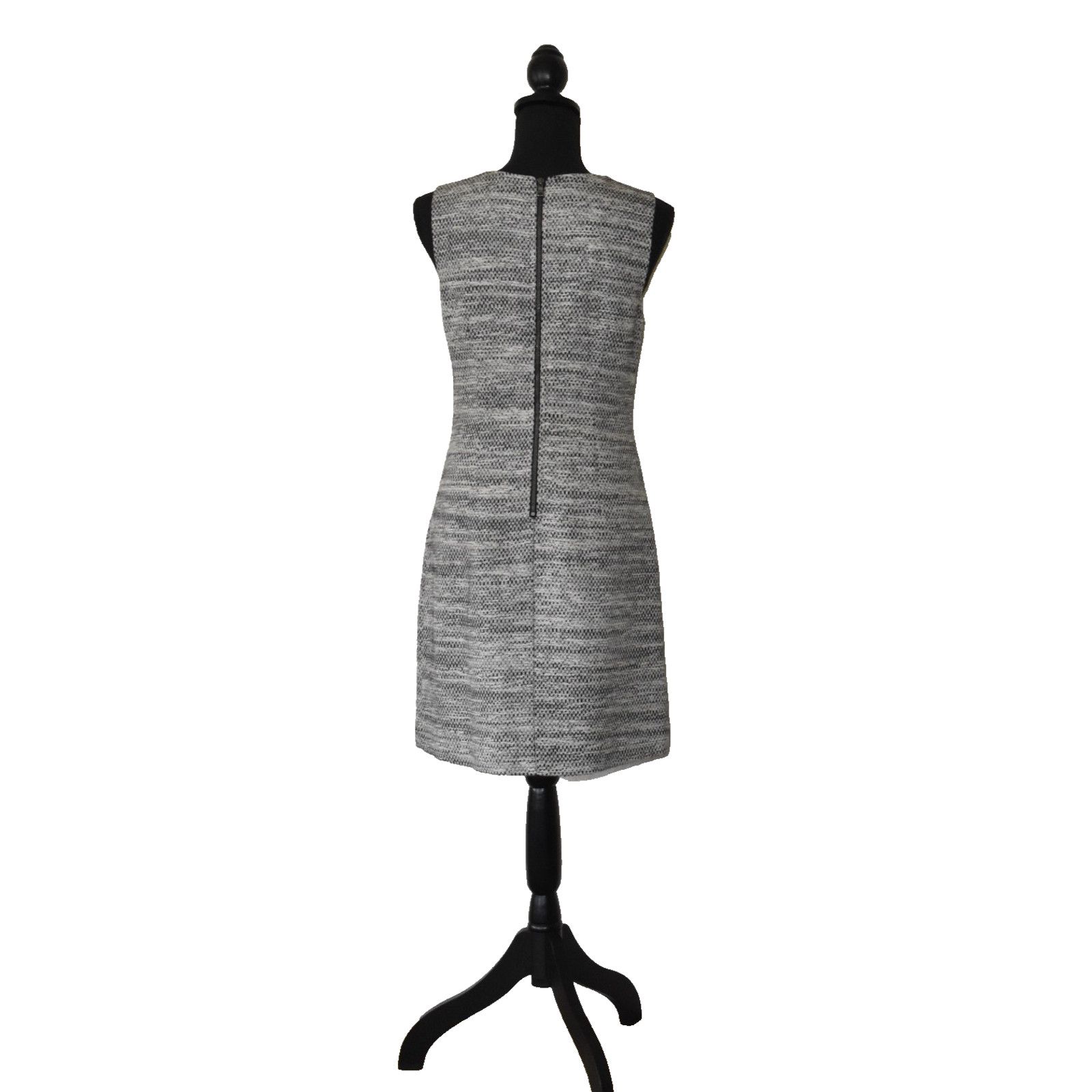 Theory THEORY Cortney Deleo Gary Cotton Tweed Shift Dress Size 8 Size M / US 6-8 / IT 42-44 - 3 Thumbnail