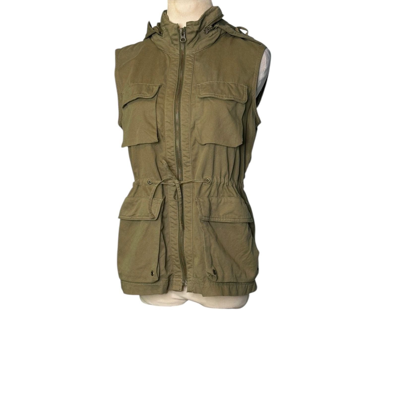 J.Crew J.Crew Classic twill Chino green hoodie vest jacket size XS Size XS / US 0-2 / IT 36-38 - 11 Thumbnail