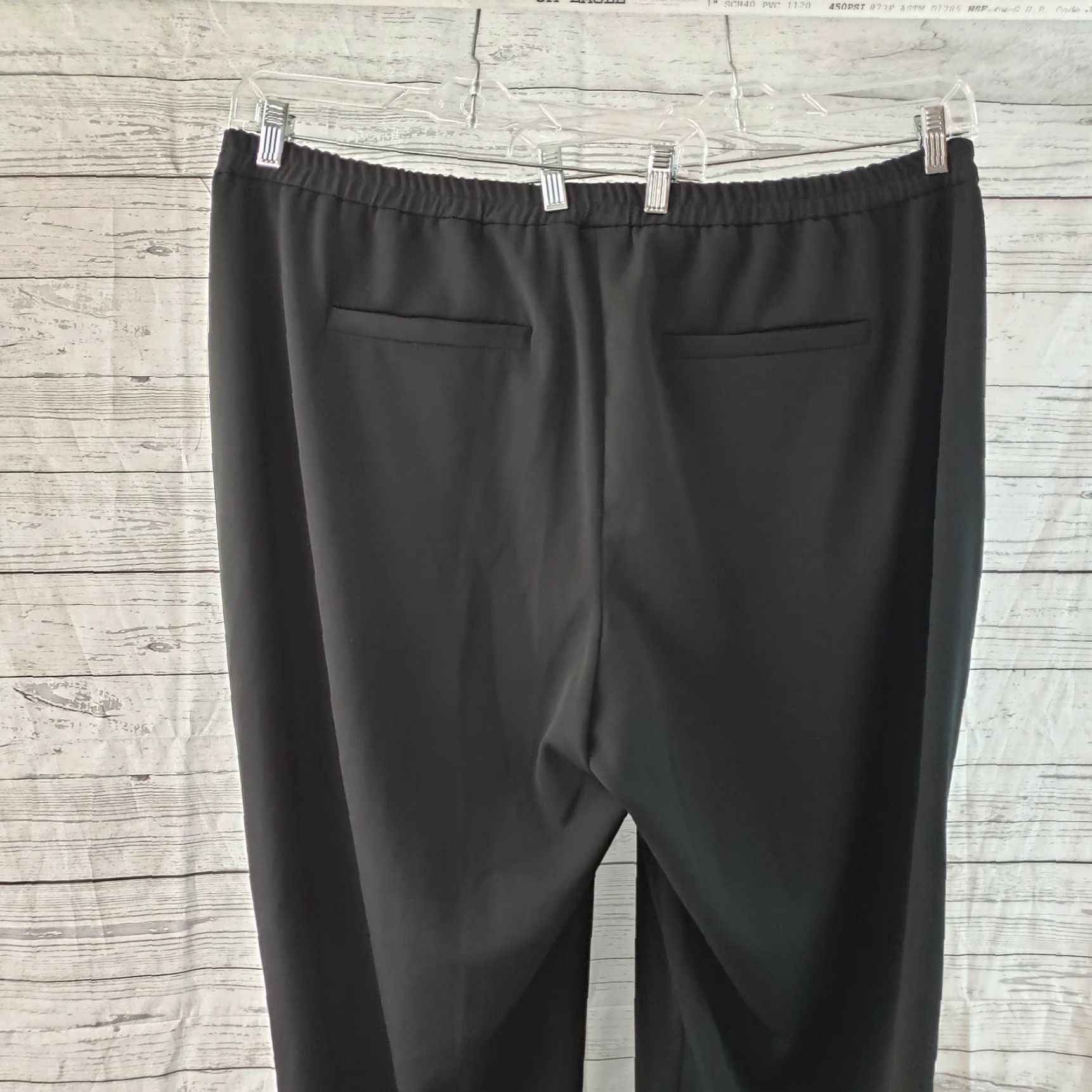 Vintage Junarose Dress Pants Womens Sz 22 Black High Rise Polyester Blend Size 40" / US 18 - 5 Thumbnail