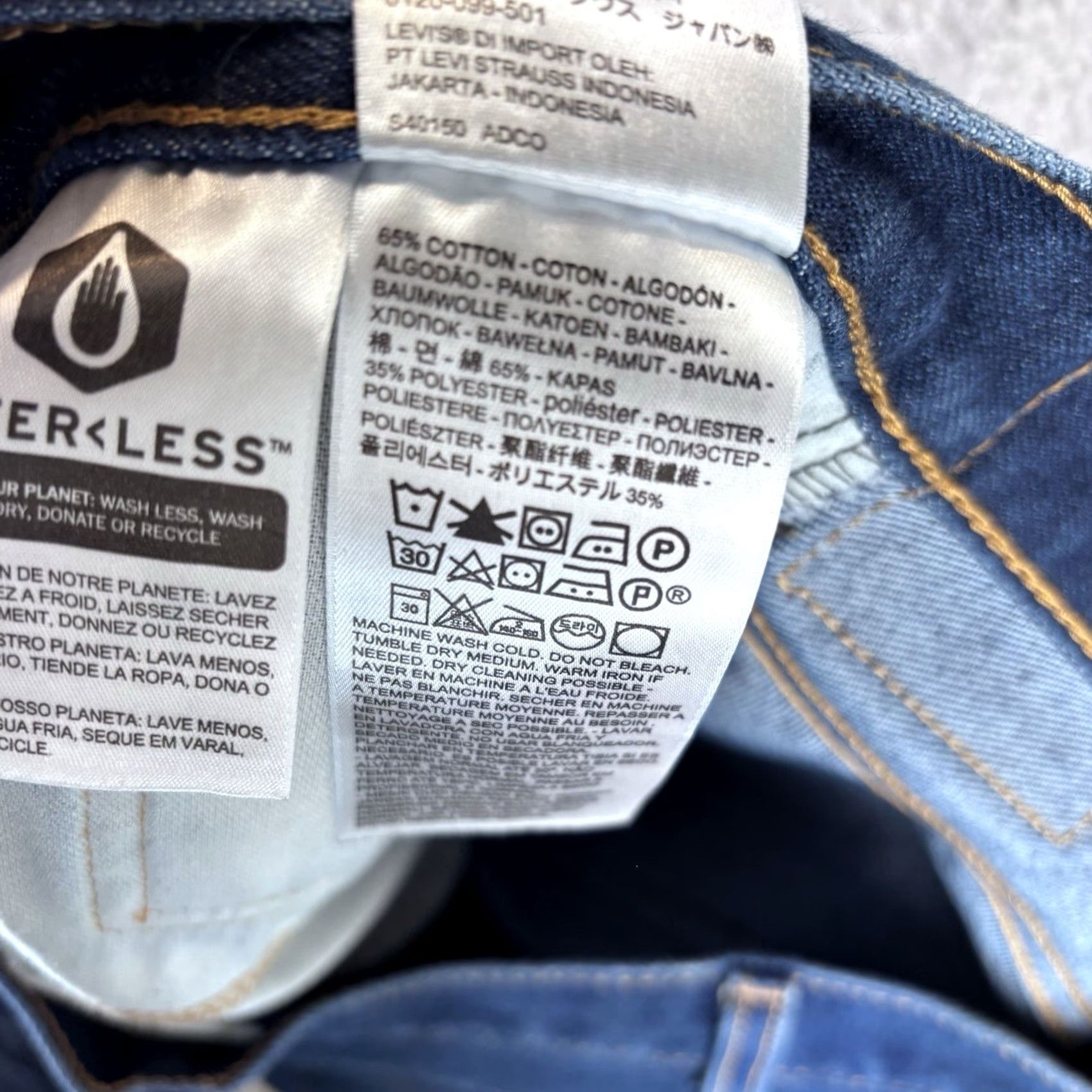 Levi's VINTAGE Levi's 517 Jeans Mens Bootcut 38x30 Blue Medium Wash Denim - 5-Pocket Regular Rise Blue Rock USA 30x30 Belt Loops Mens Jeans Size US 38 / EU 54 - 3 Thumbnail