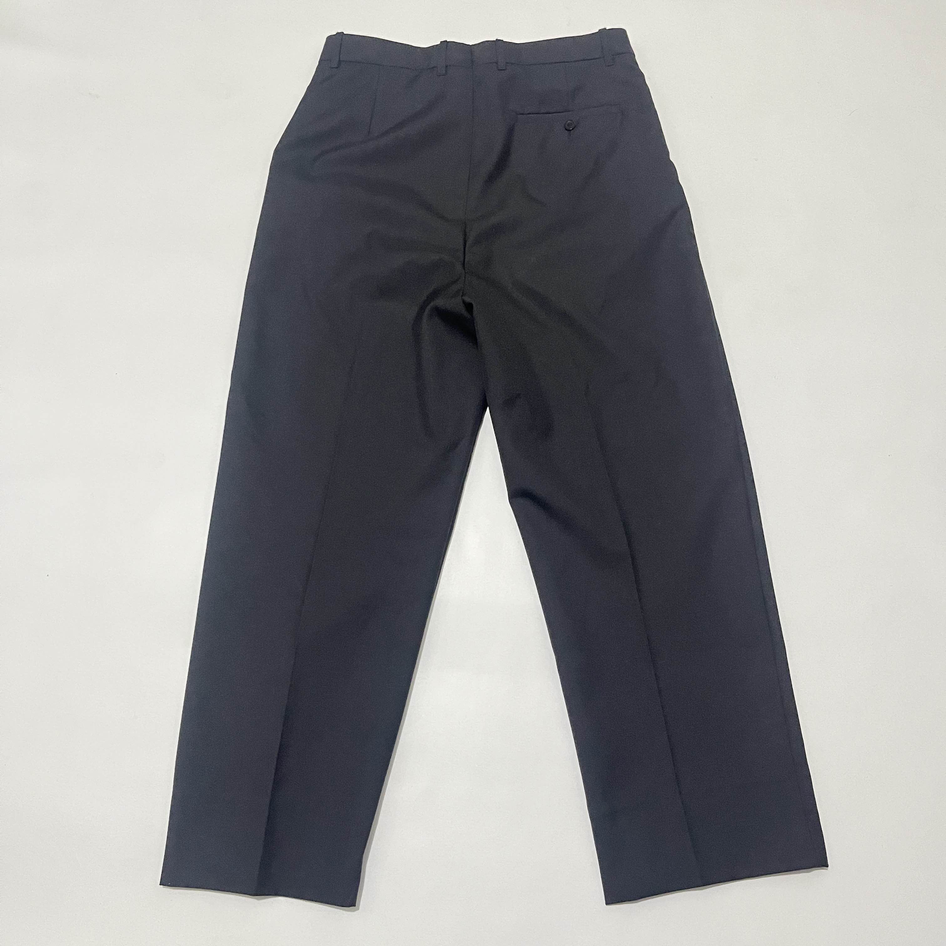 Balenciaga Black Wide Wool Trousers Size US 34 / EU 50 - 2 Thumbnail