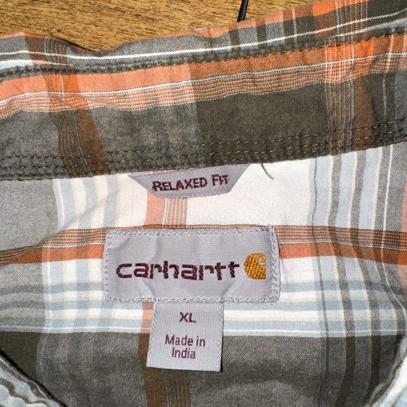 Carhartt Carhartt Short Sleeve Plaid Button-Up Shirt XL Multicolor Men’s Regular 24x29 Y2K Style Size US XL / EU 56 / 4 - 4 Thumbnail