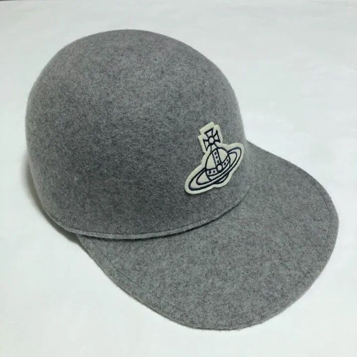 Vivienne Westwood Vivienne Westwood Cap Gray Orb logo Size ONE SIZE - 1 Thumbnail